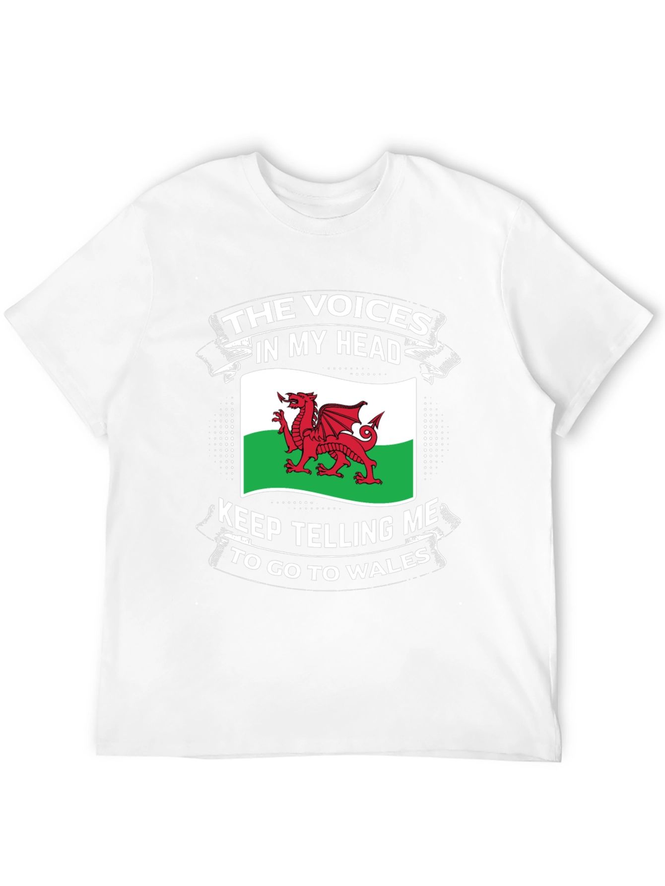 Welsh Pride T-Shirt: Voices in My Head