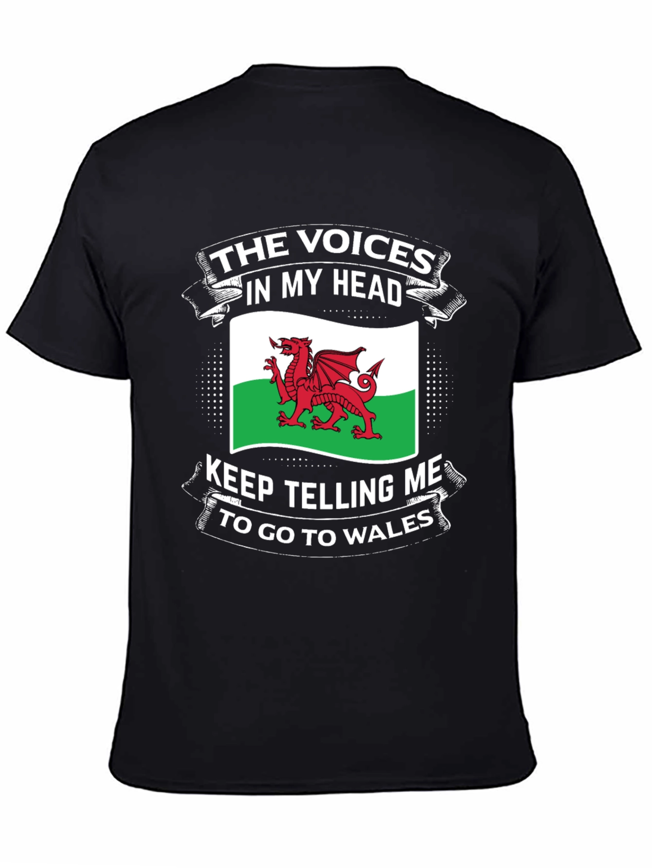 Welsh Pride T-Shirt: Voices in My Head