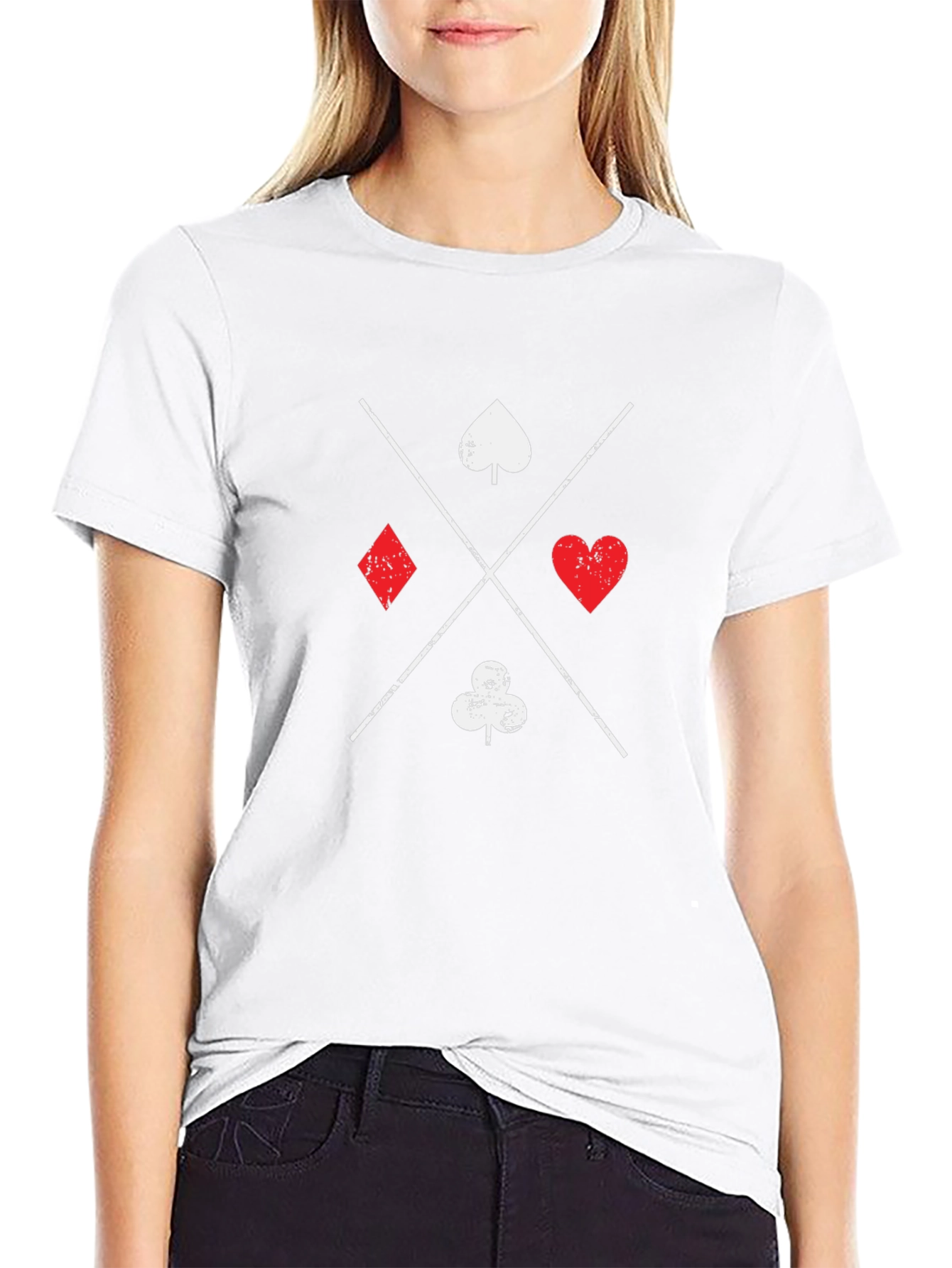 Suits Me T-Shirt - Poker Card Symbols Graphic Tee