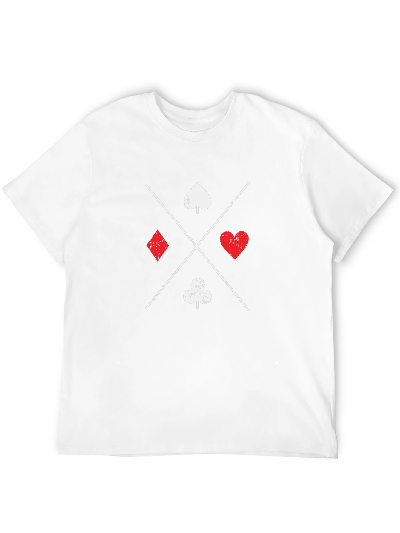 Suits Me T-Shirt - Poker Card Symbols Graphic Tee