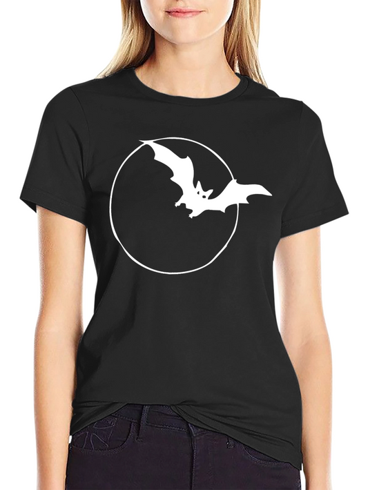 Bat in Circle Graphic T-Shirt