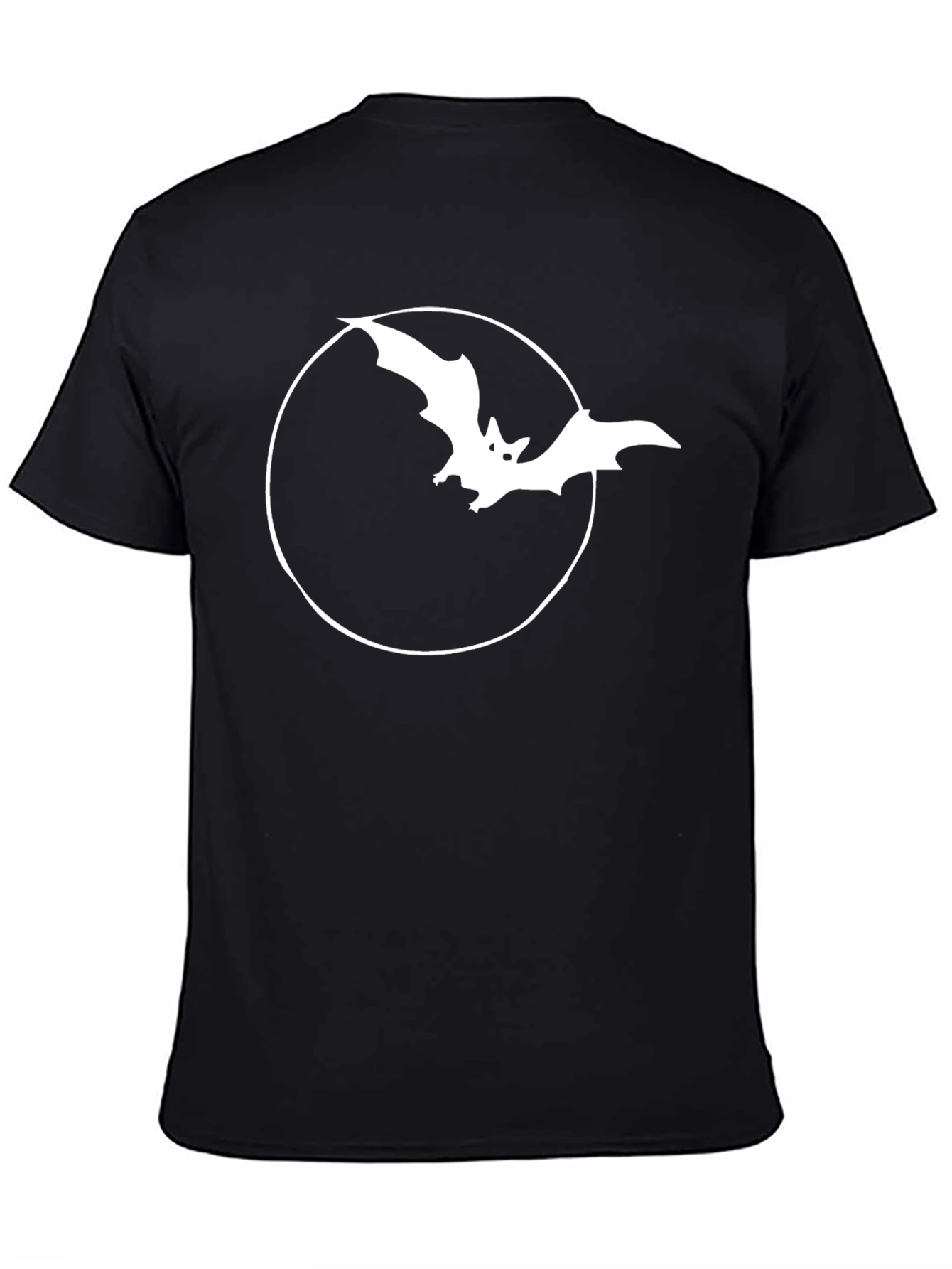 Bat in Circle Graphic T-Shirt