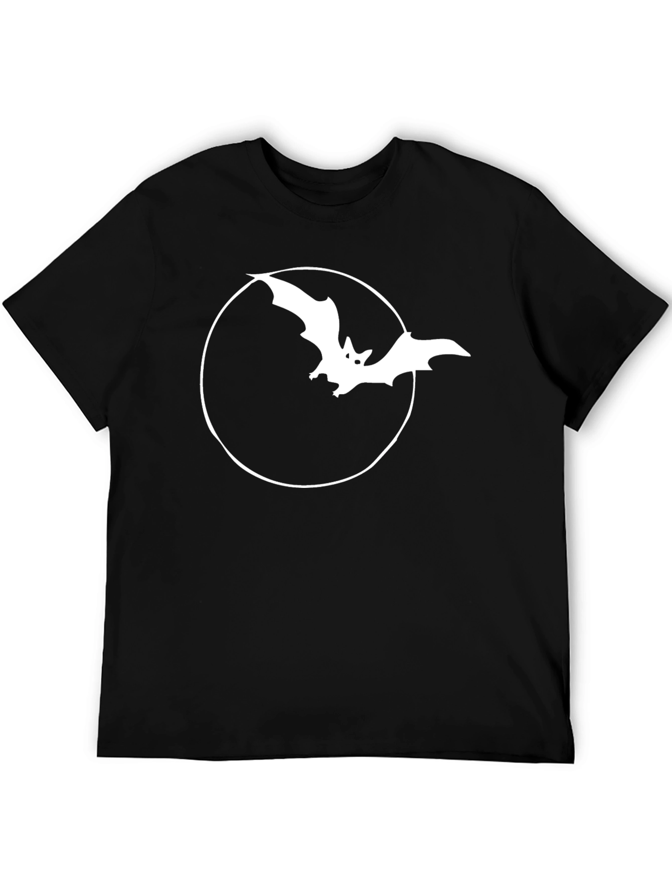 Bat in Circle Graphic T-Shirt