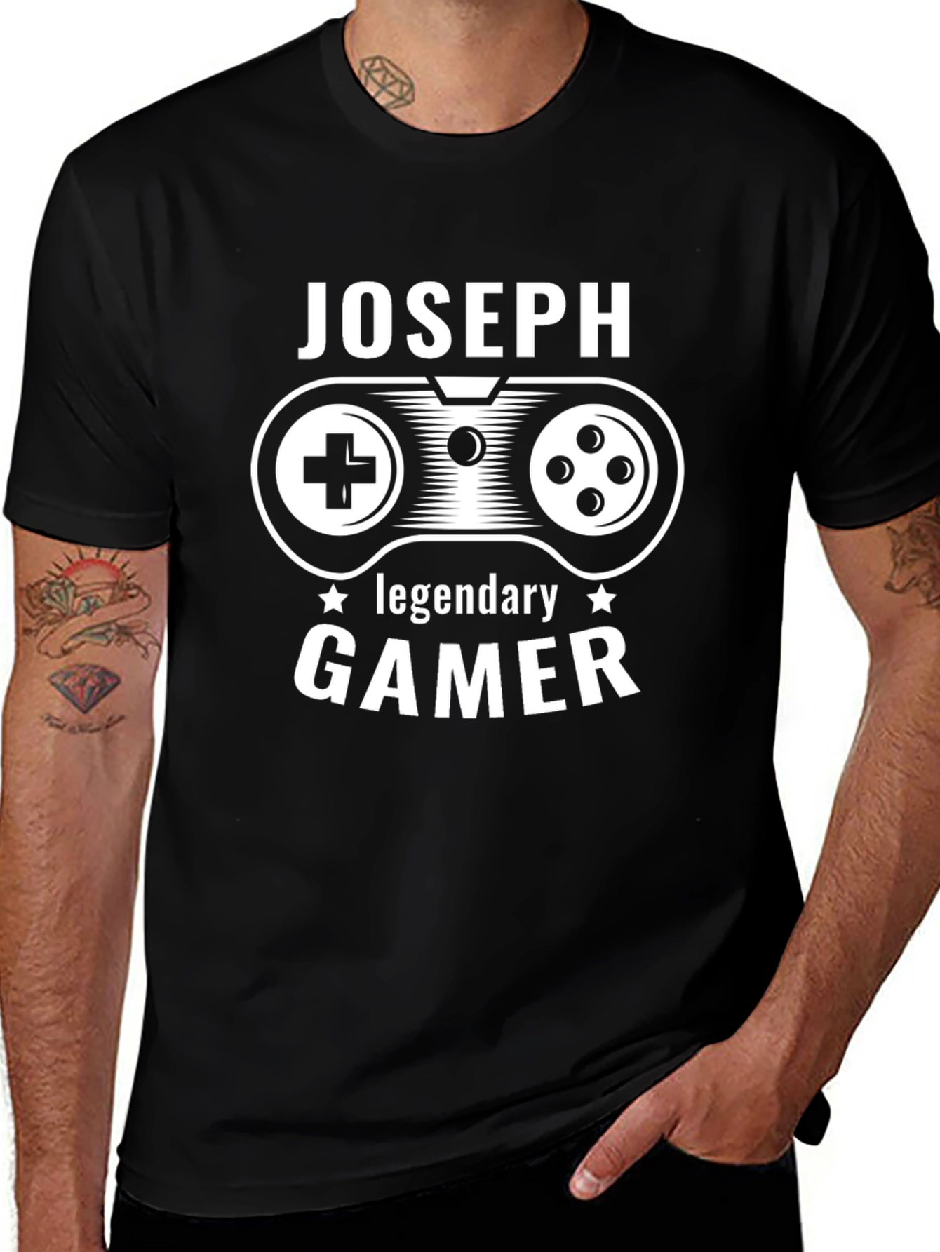 Joseph Legendary Gamer Graphic T-Shirt