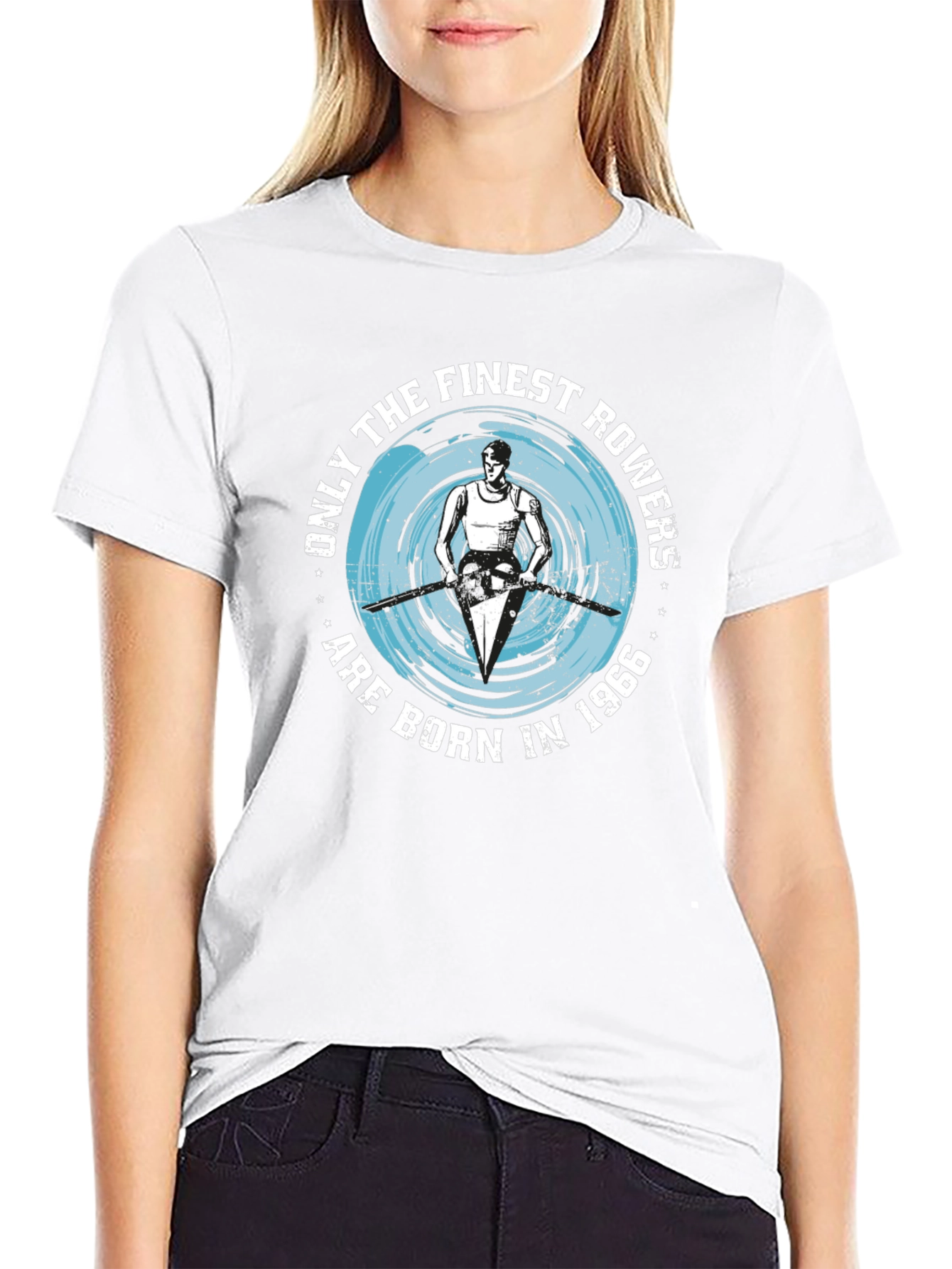 Finest Rowers Born in 1966 Black T-Shirt