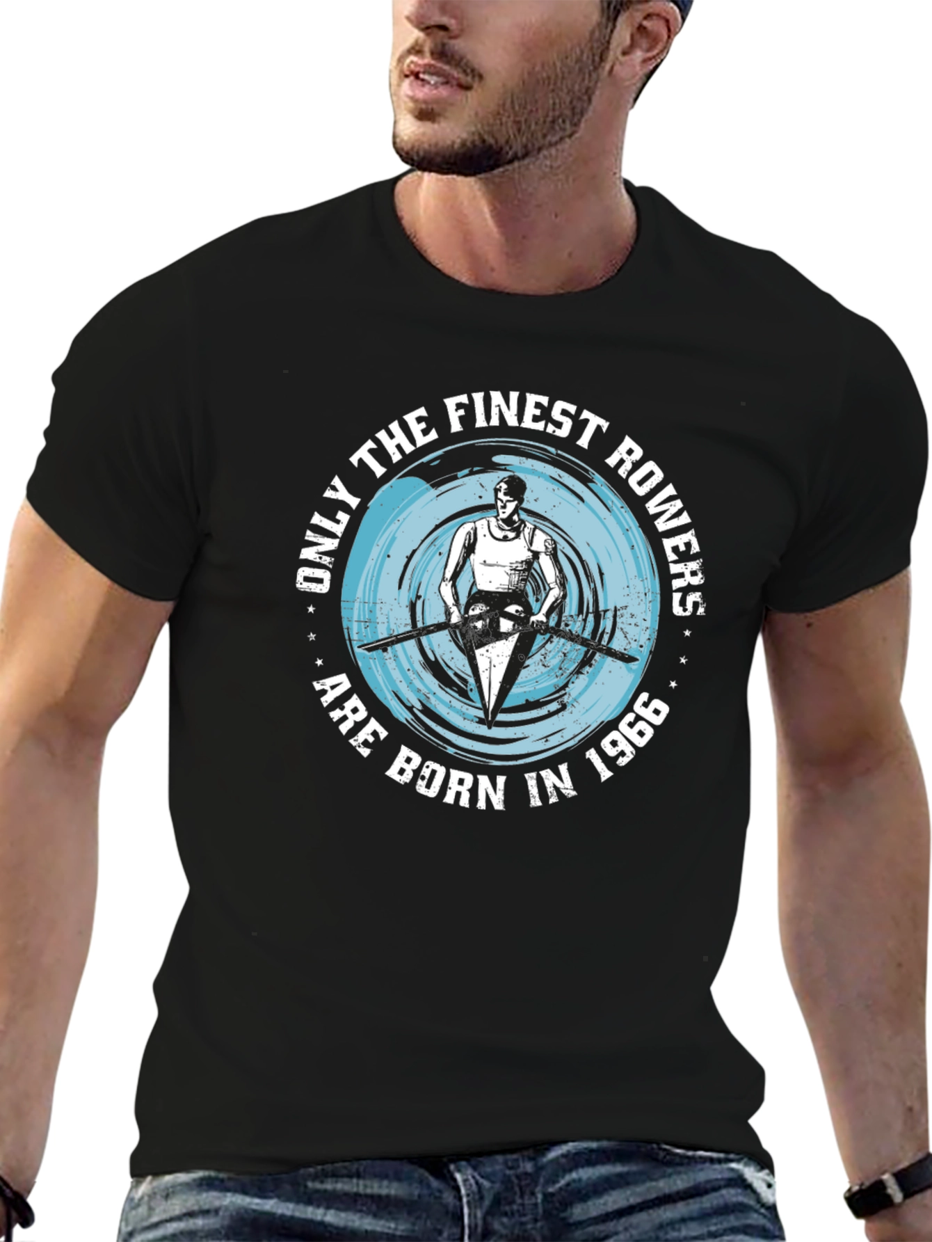 Finest Rowers Born in 1966 Black T-Shirt