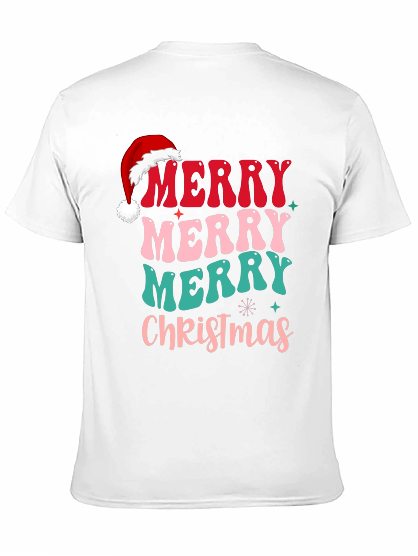 Festive Retro Merry Christmas Graphic Tee