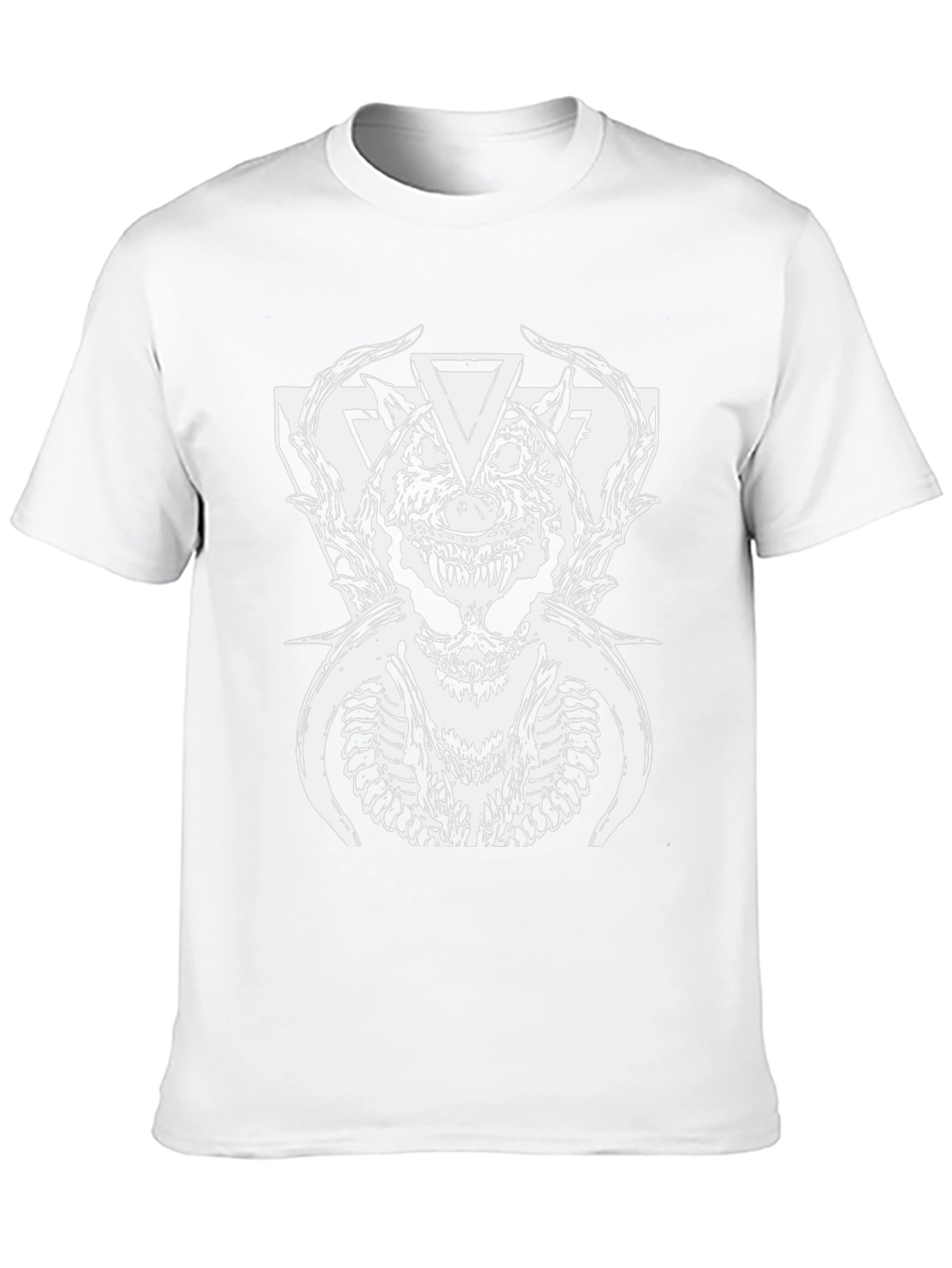 Mens Black Graphic Tee - Devilish Design