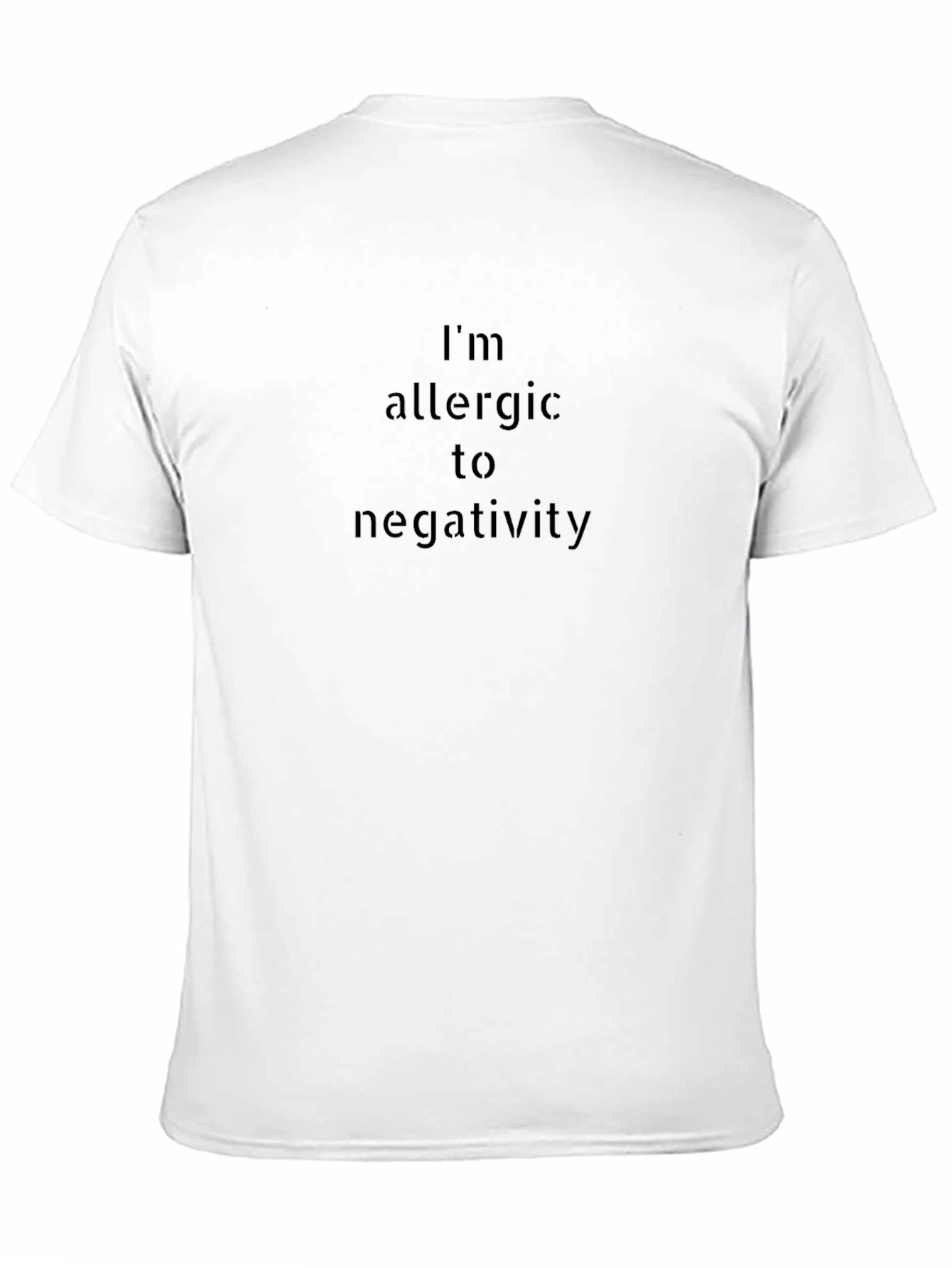 Allergy To Negativity Black Graphic Tee