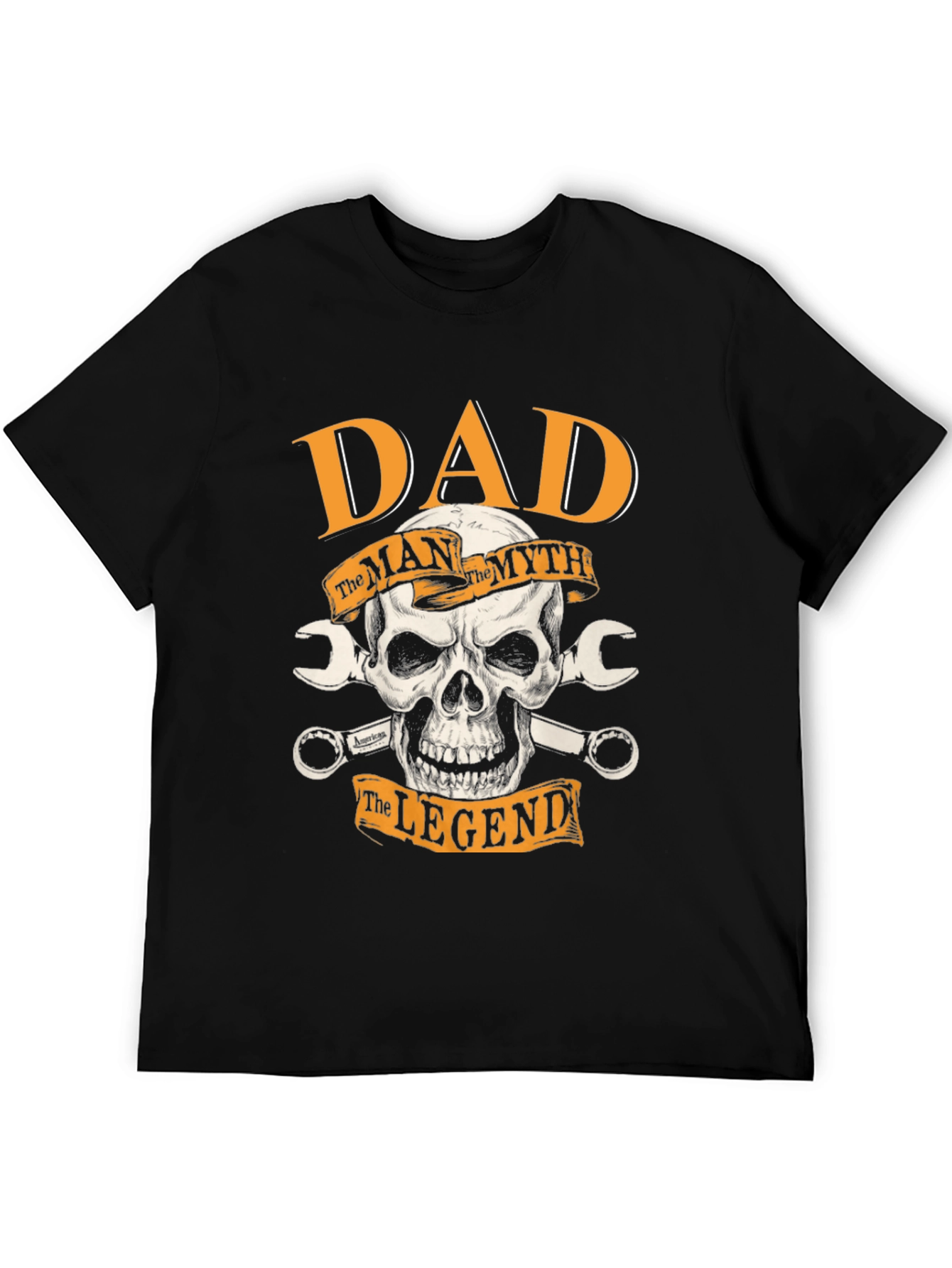 Dad The Man The Myth The Legend Black T-Shirt