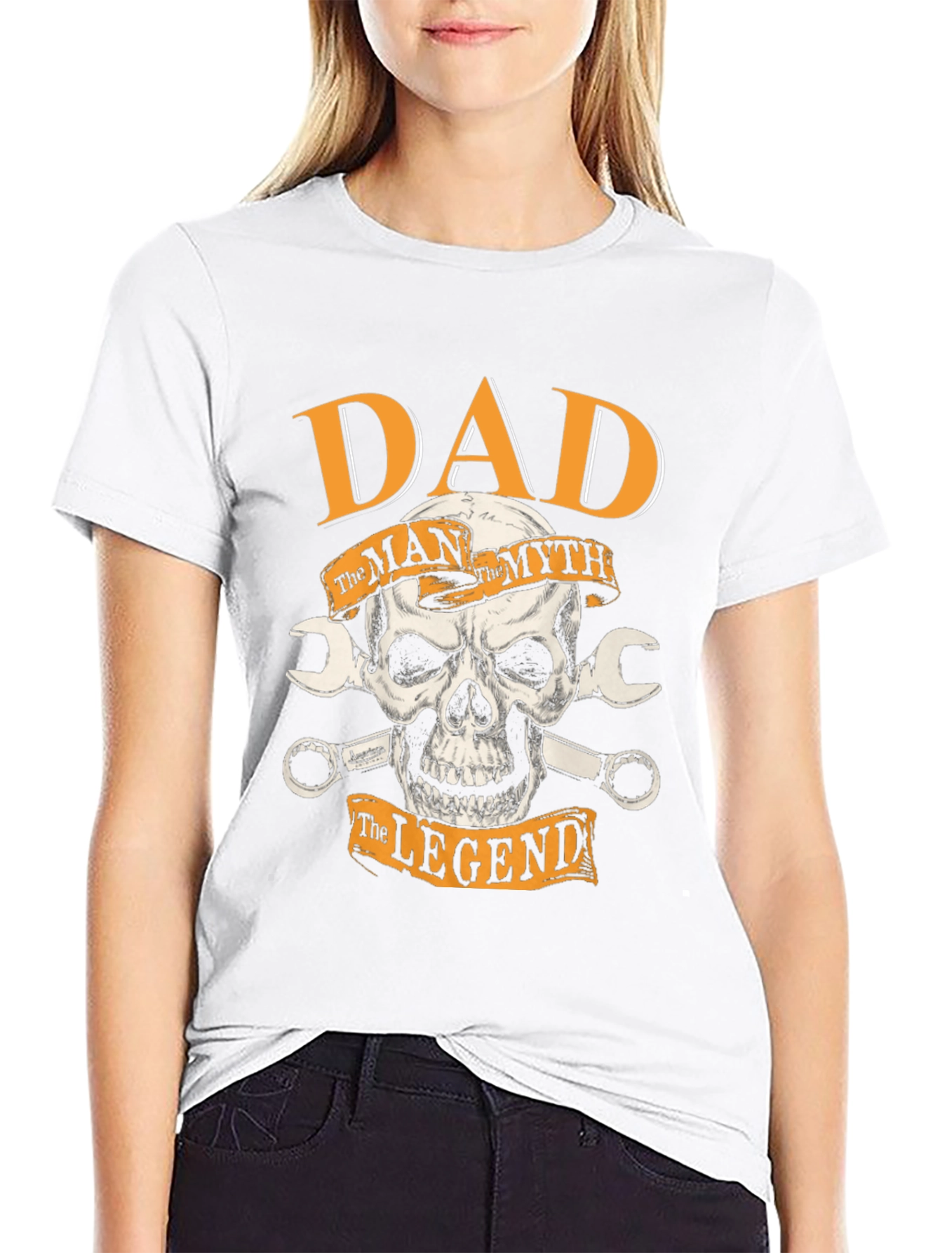 Dad The Man The Myth The Legend Black T-Shirt