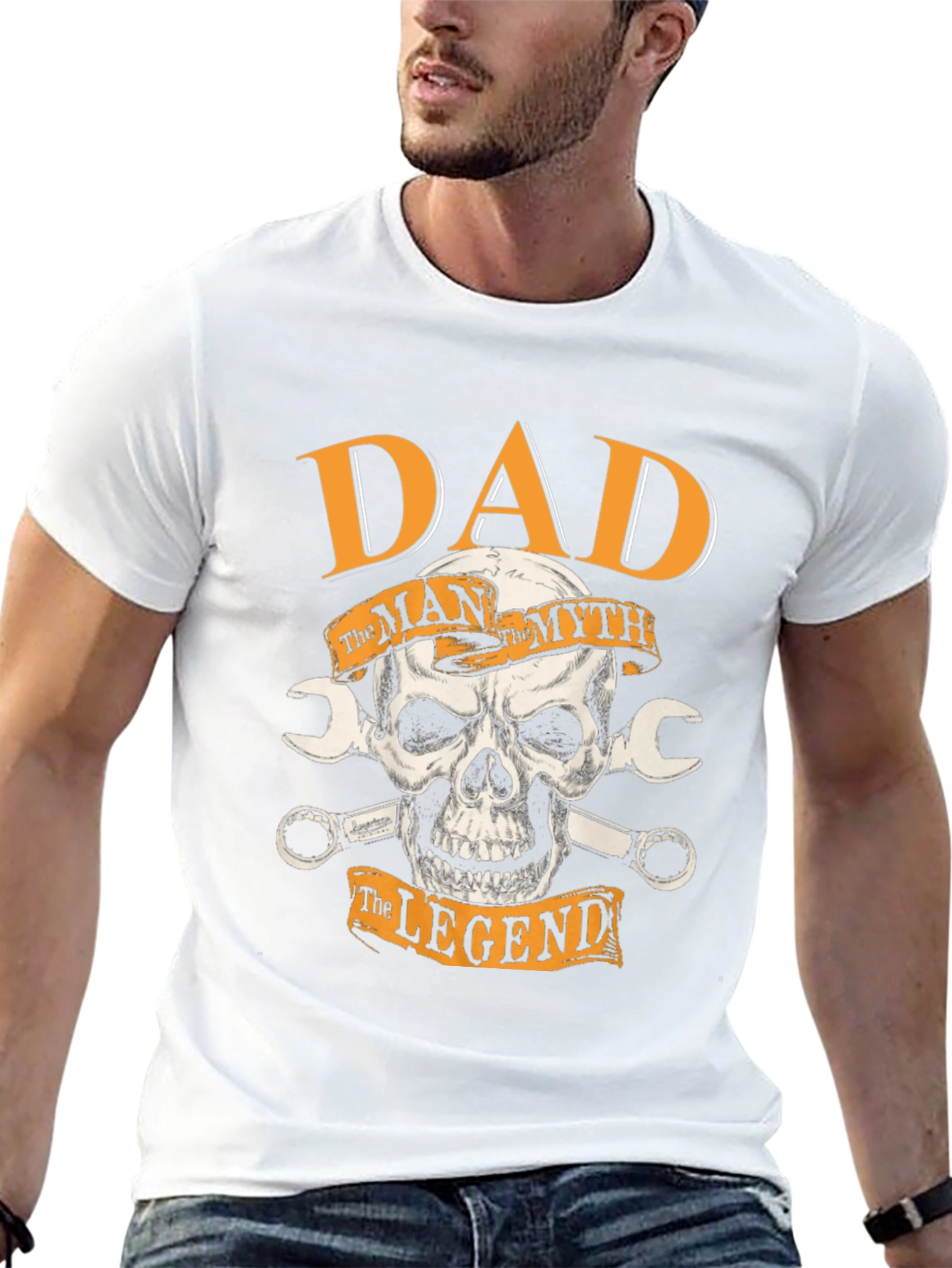 Dad The Man The Myth The Legend Black T-Shirt