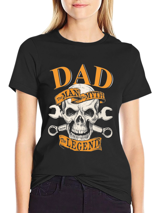 Dad The Man The Myth The Legend Black T-Shirt