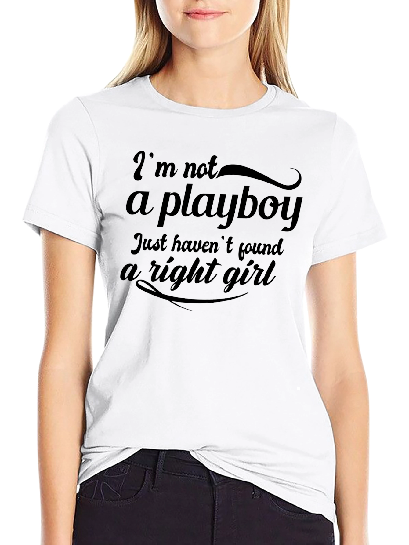 Im Not A Playboy Funny Graphic Tee