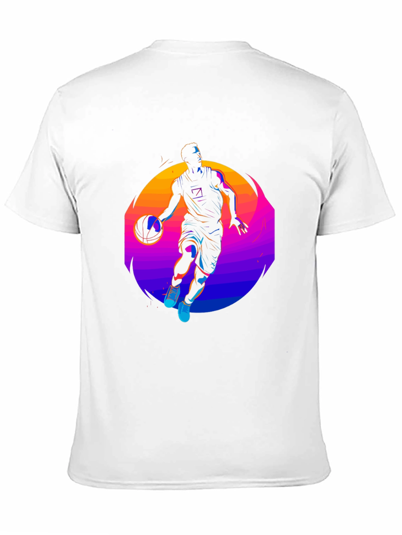 Neon Basketball Player Graphic Tee