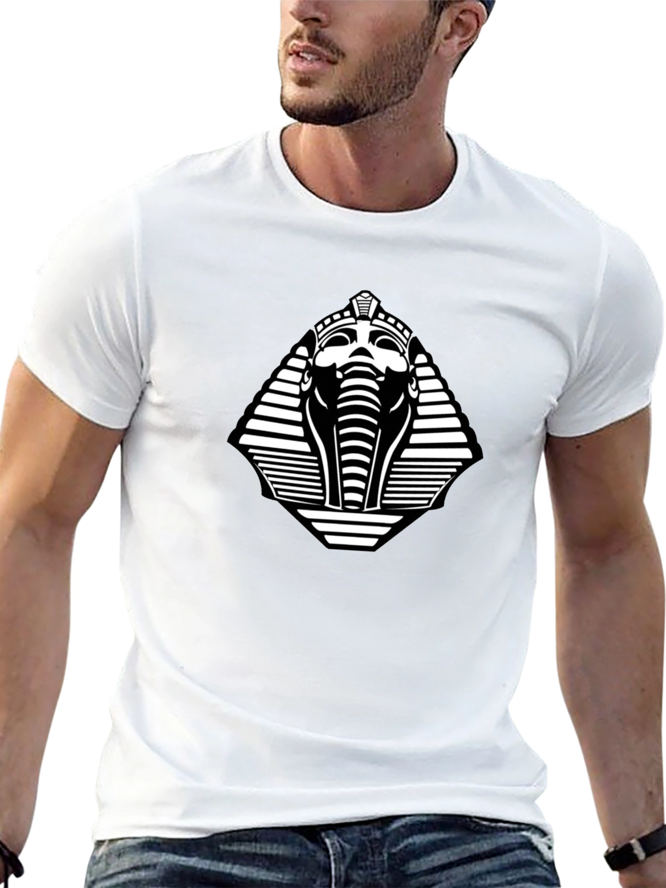 Elephant Pharaoh Black Graphic Tee