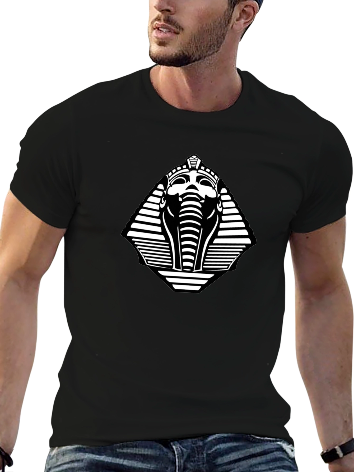 Elephant Pharaoh Black Graphic Tee