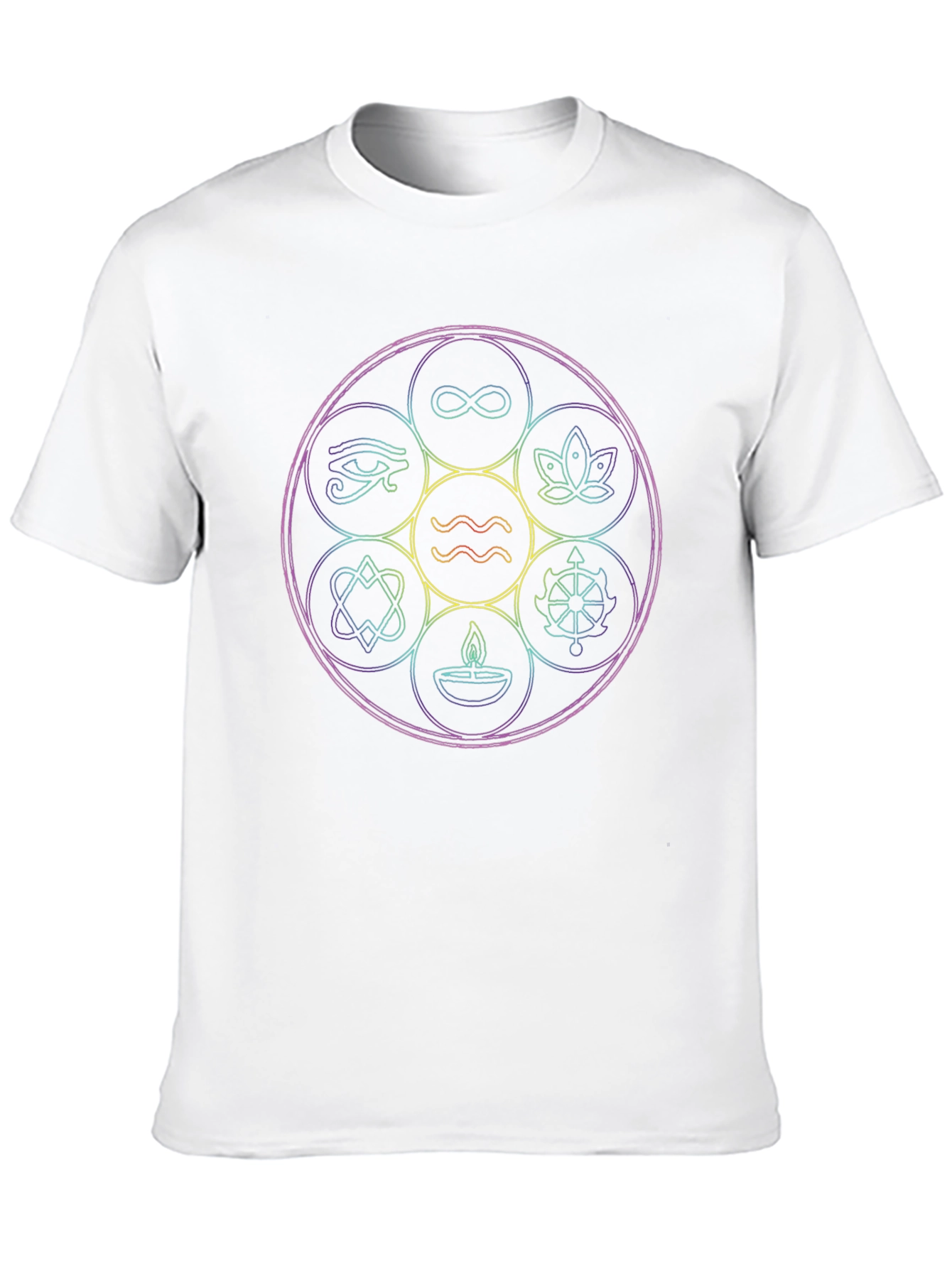 Mystic Circle Graphic Tee - Spiritual Symbol Design
