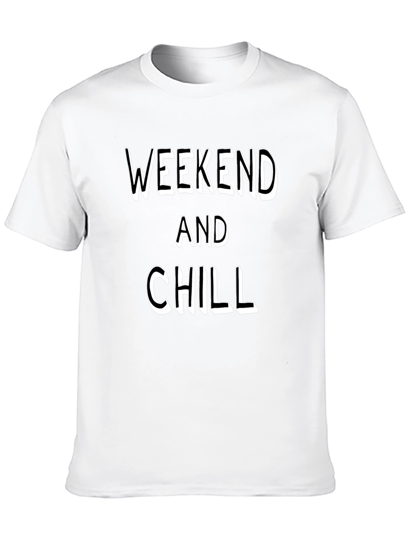 Weekend and Chill Black T-Shirt