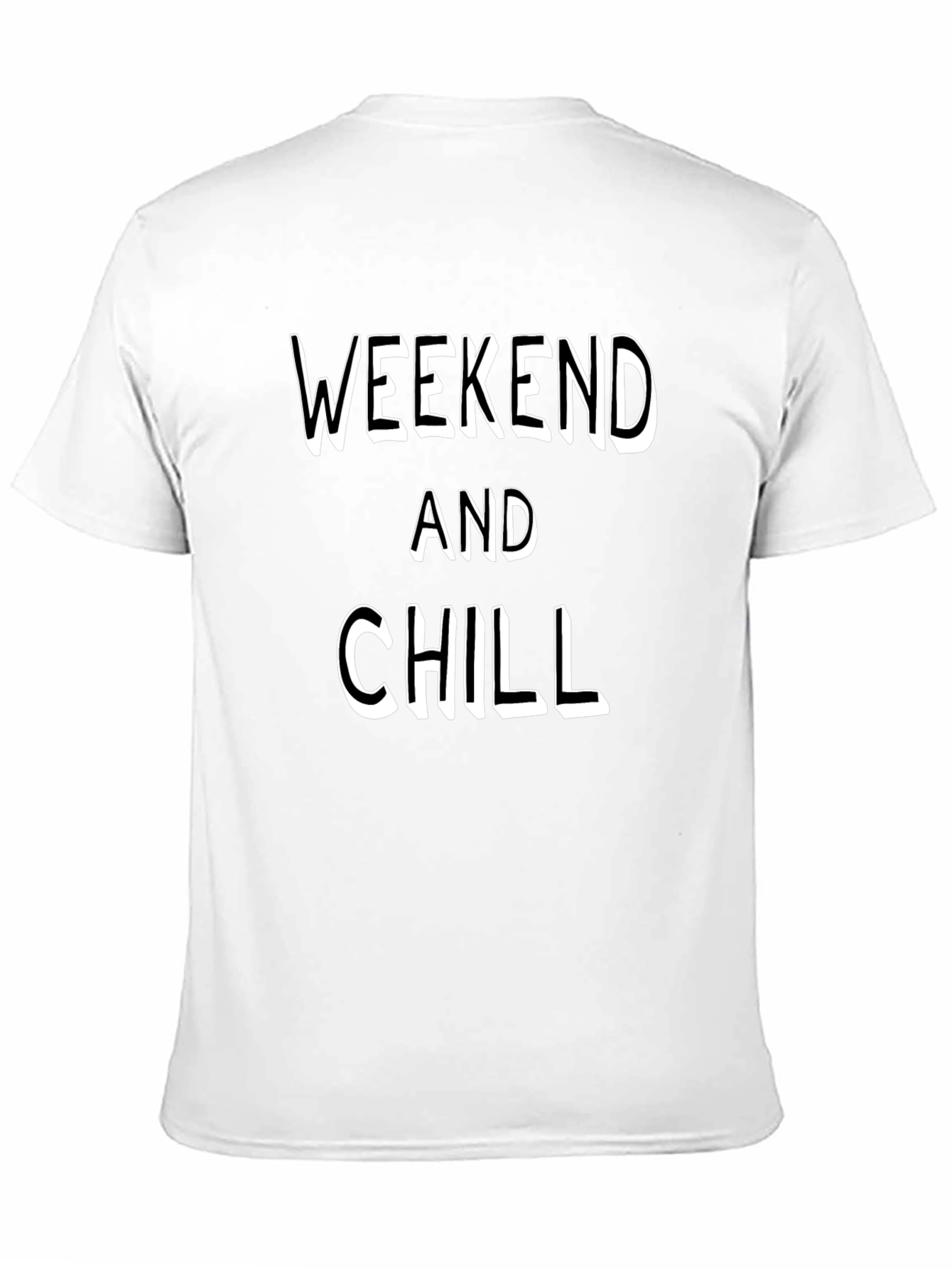Weekend and Chill Black T-Shirt