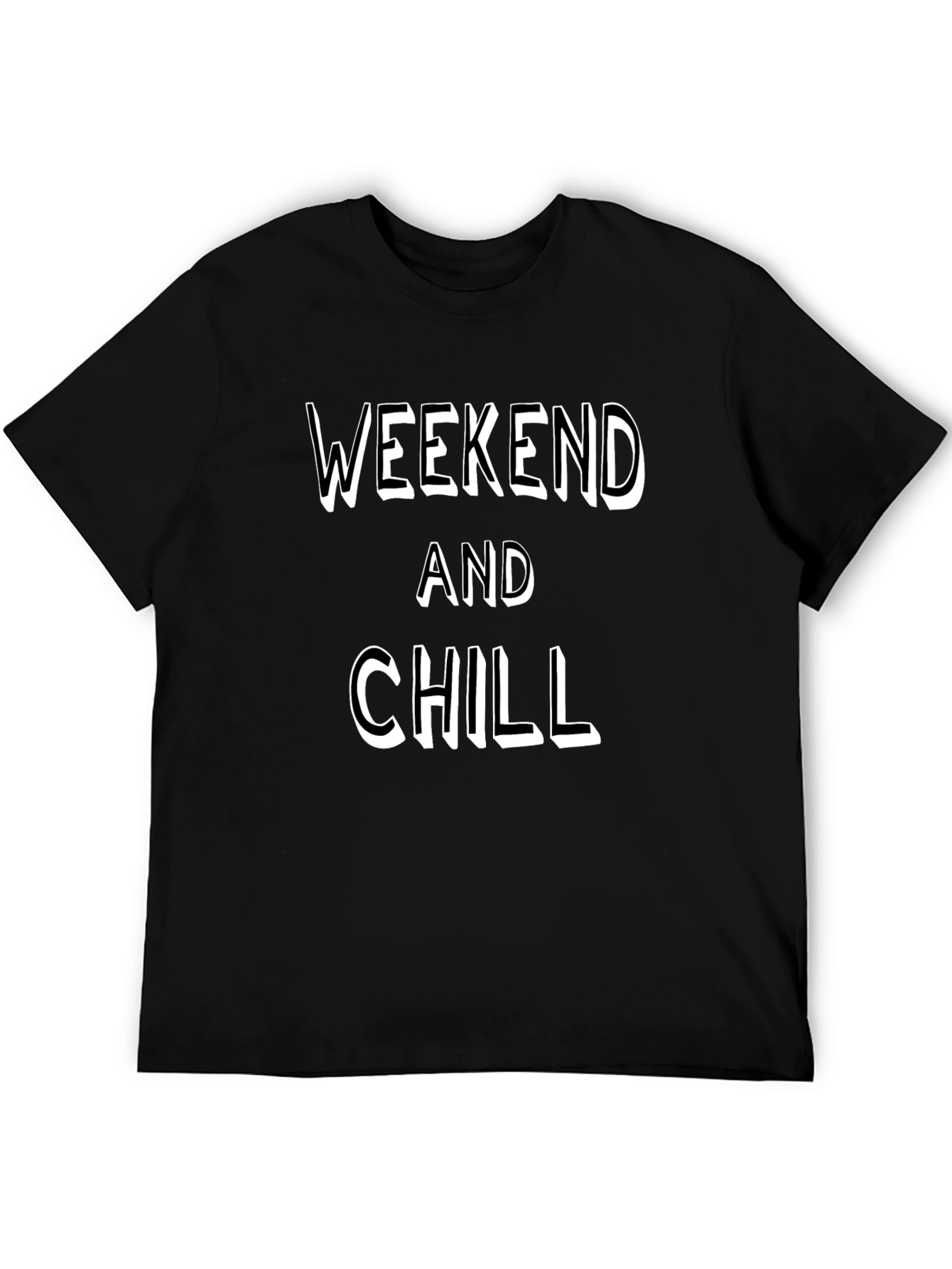 Weekend and Chill Black T-Shirt