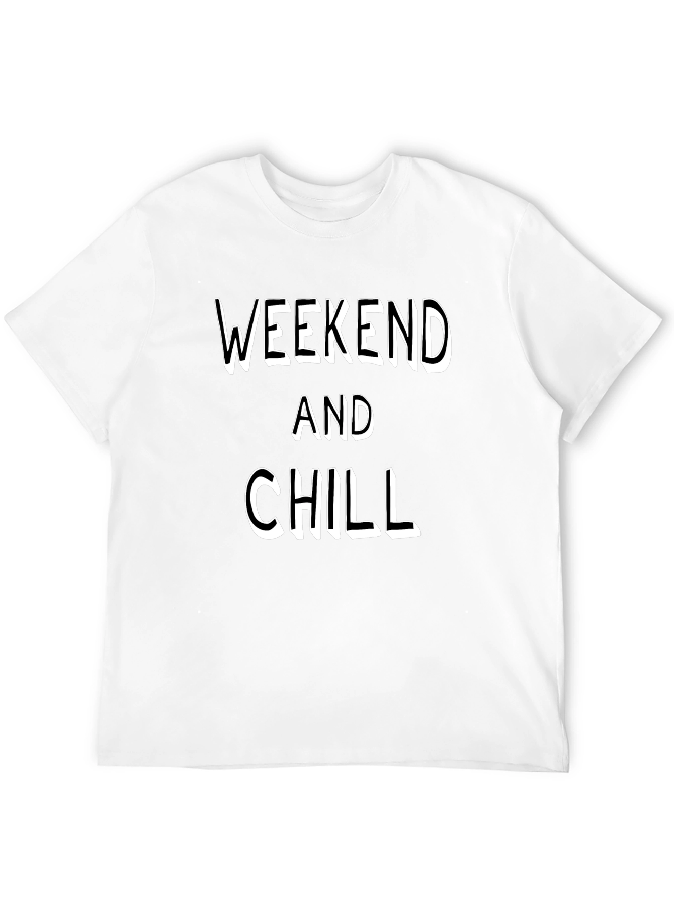 Weekend and Chill Black T-Shirt