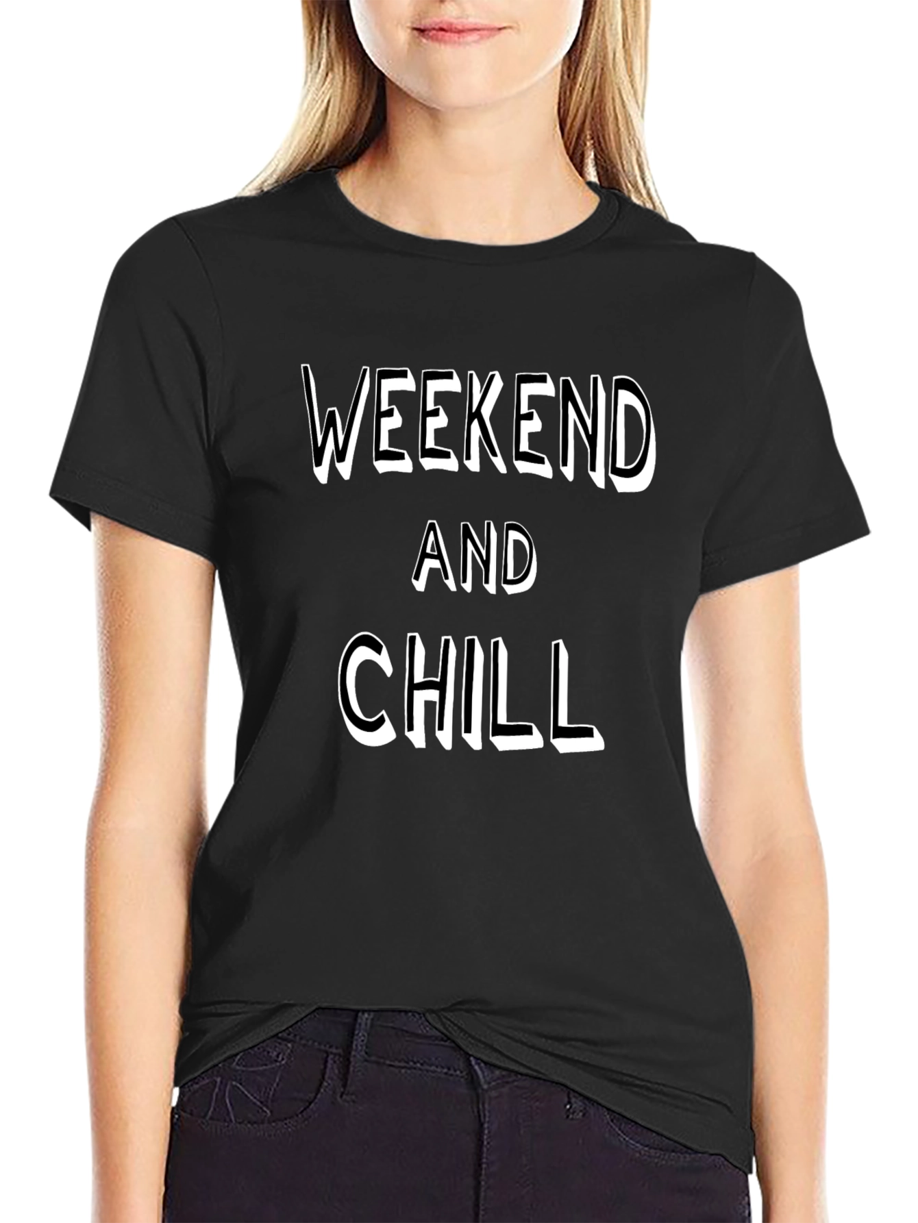 Weekend and Chill Black T-Shirt