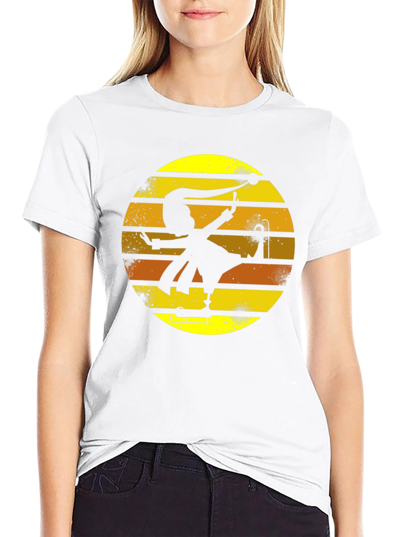 Retro Jester Silhouette Graphic Tee