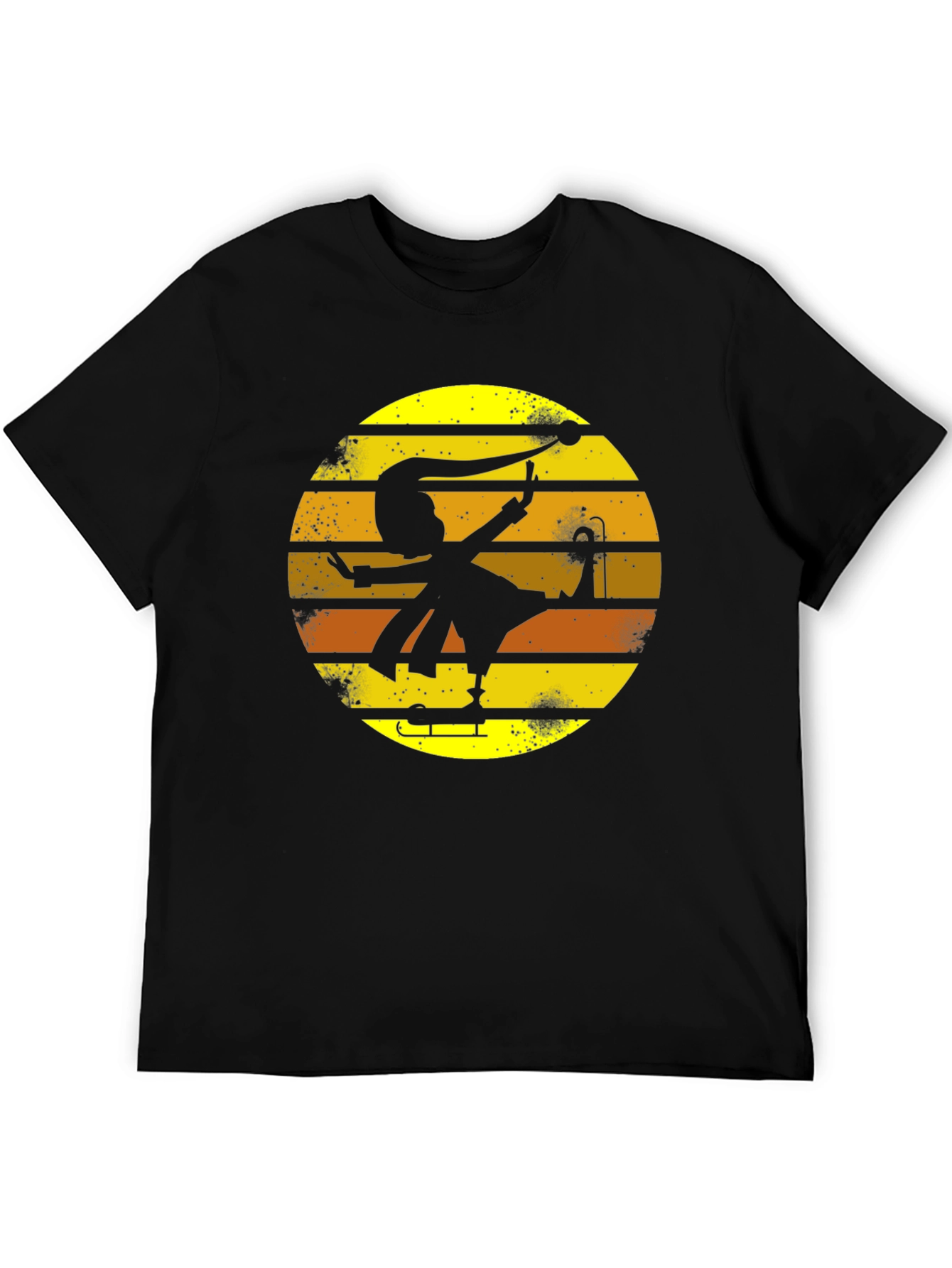 Retro Jester Silhouette Graphic Tee