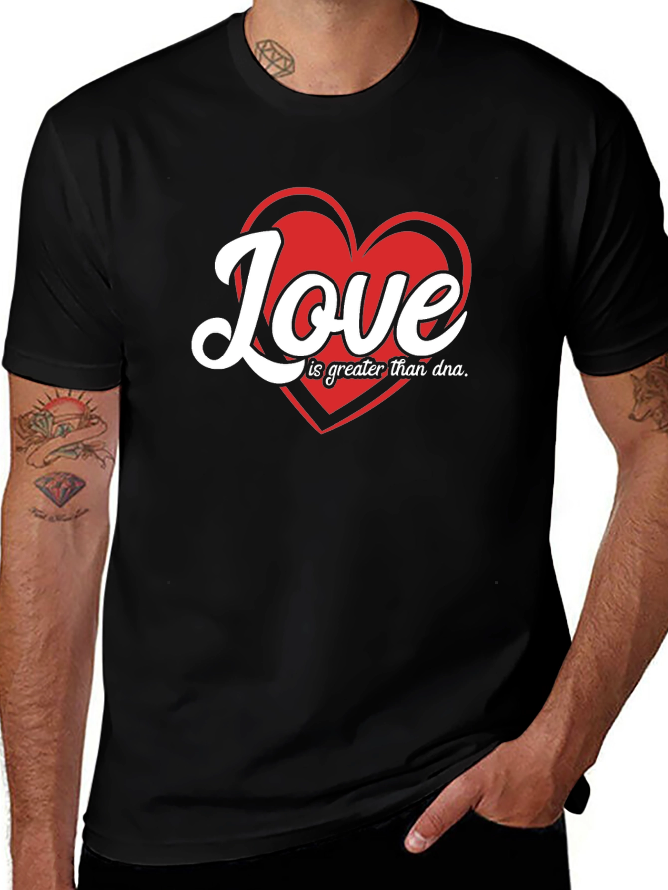 Love is Greater Than DNA Graphic T-Shirt