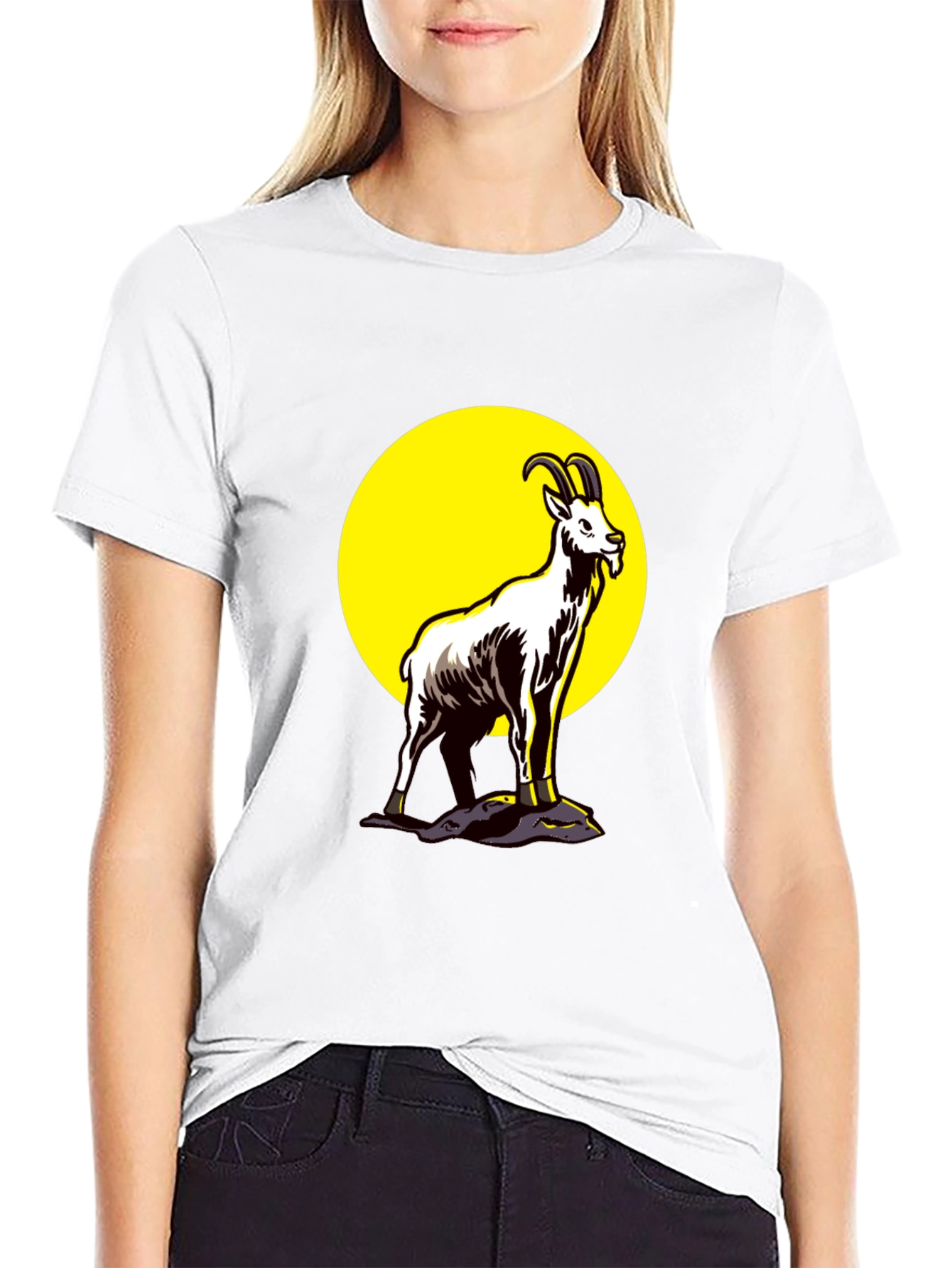 Goat Graphic Black T-Shirt
