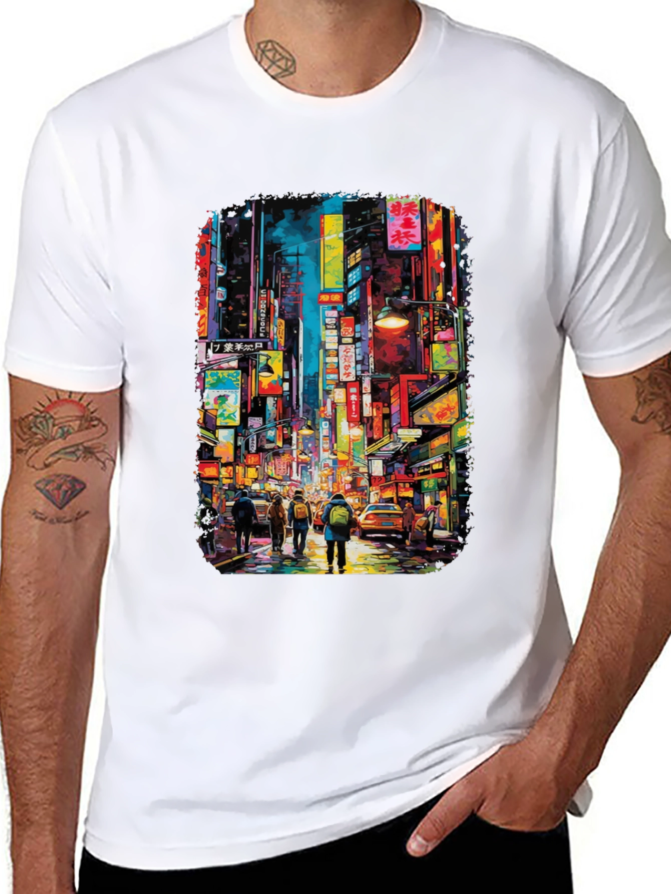 Neon Tokyo Streetwear T-Shirt