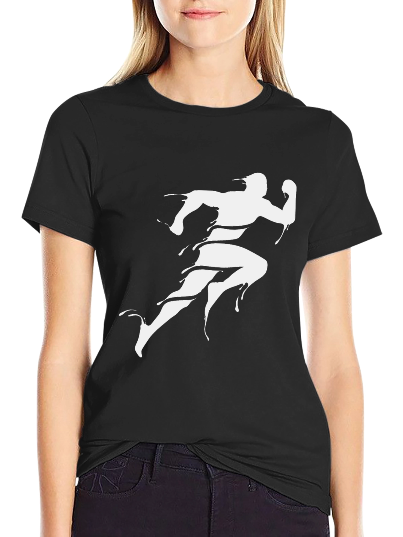 Mens Graphic Tee - Running Silhouette