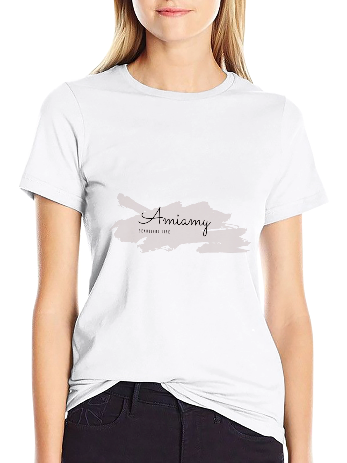 Amiamy Beautiful Life Black T-Shirt