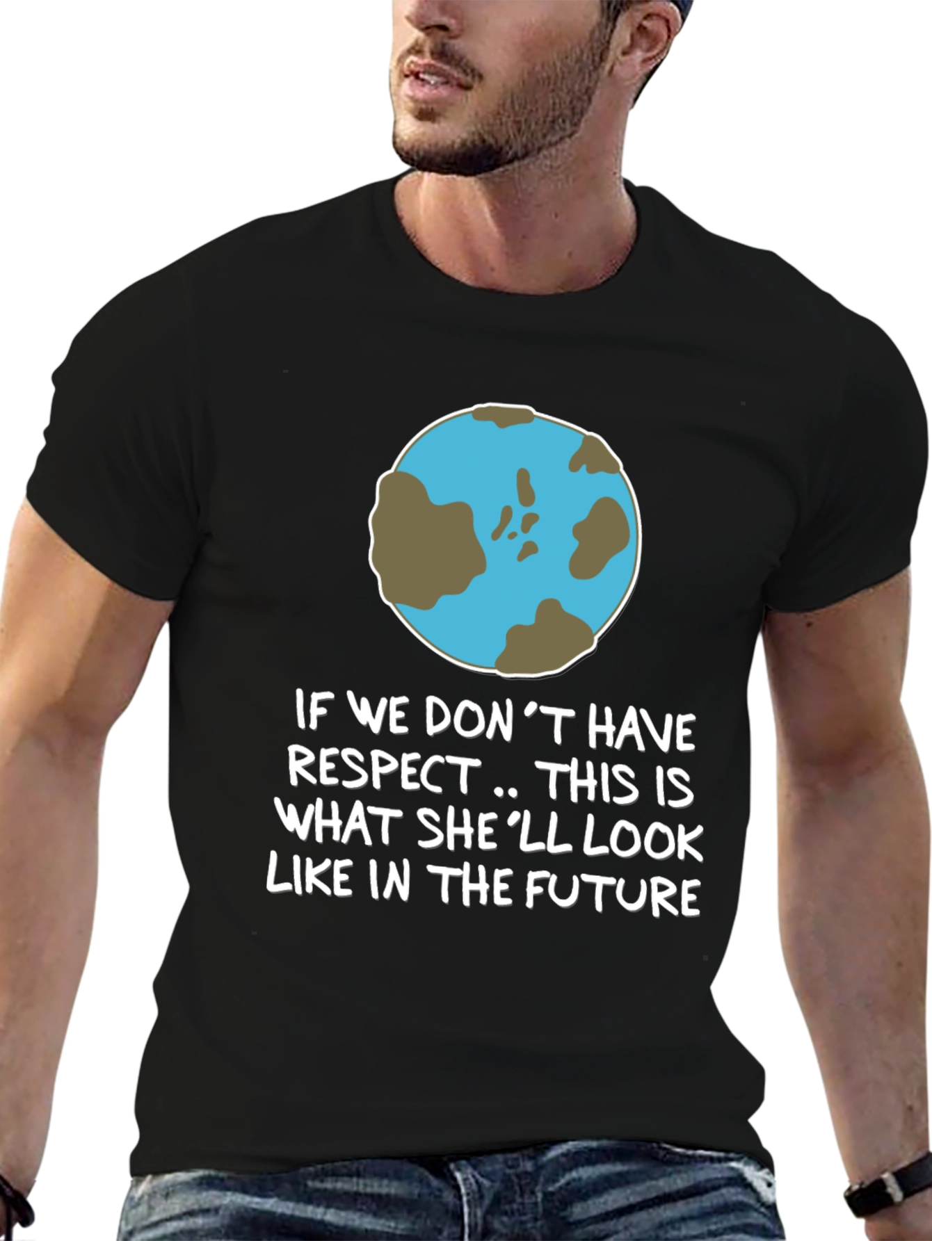 Earth Respect Graphic Tee - Save the Planet T-Shirt