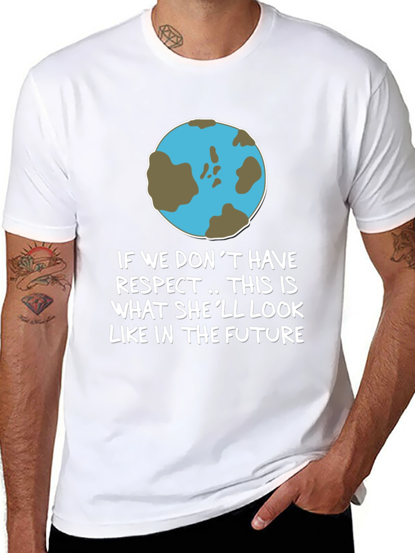 Earth Respect Graphic Tee - Save the Planet T-Shirt