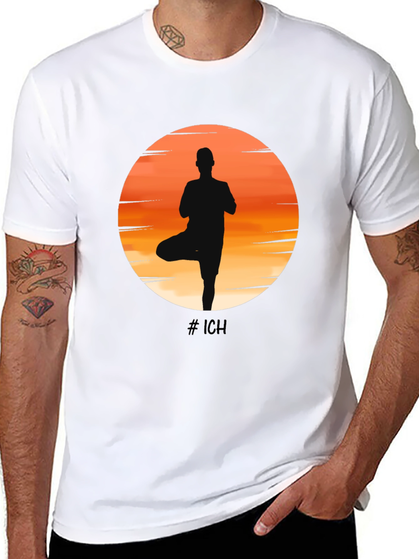 Yoga Silhouette T-Shirt - Balance & Style