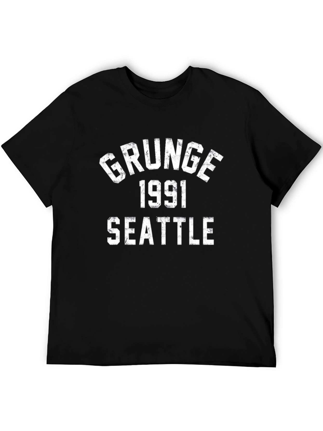 Grunge 1991 Seattle Black T-Shirt