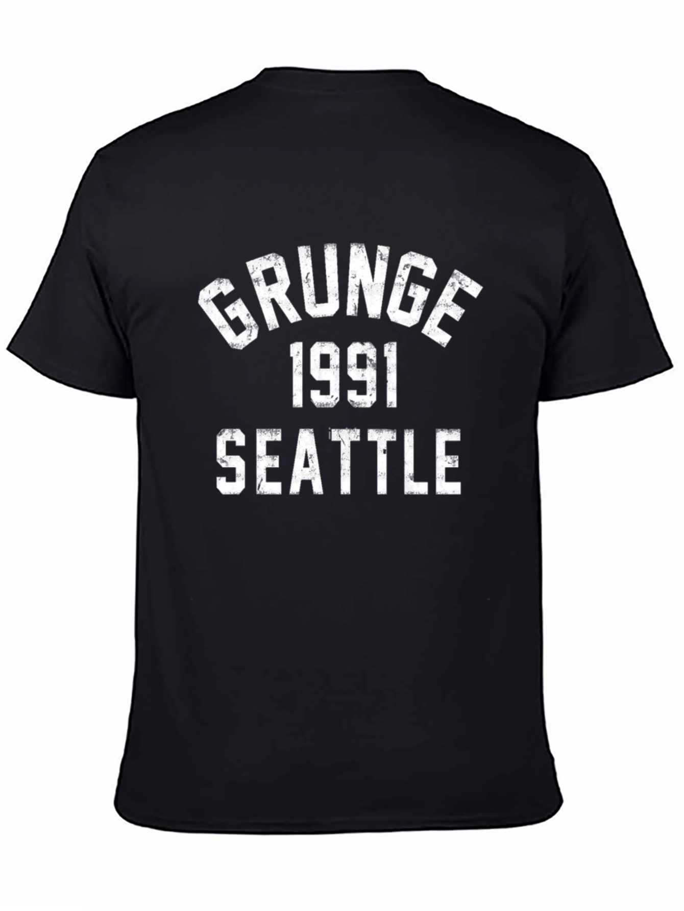 Grunge 1991 Seattle Black T-Shirt