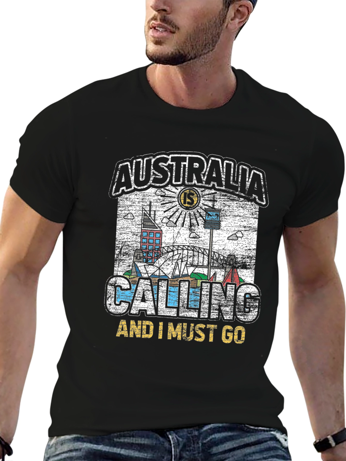 Australia Calling Graphic T-Shirt