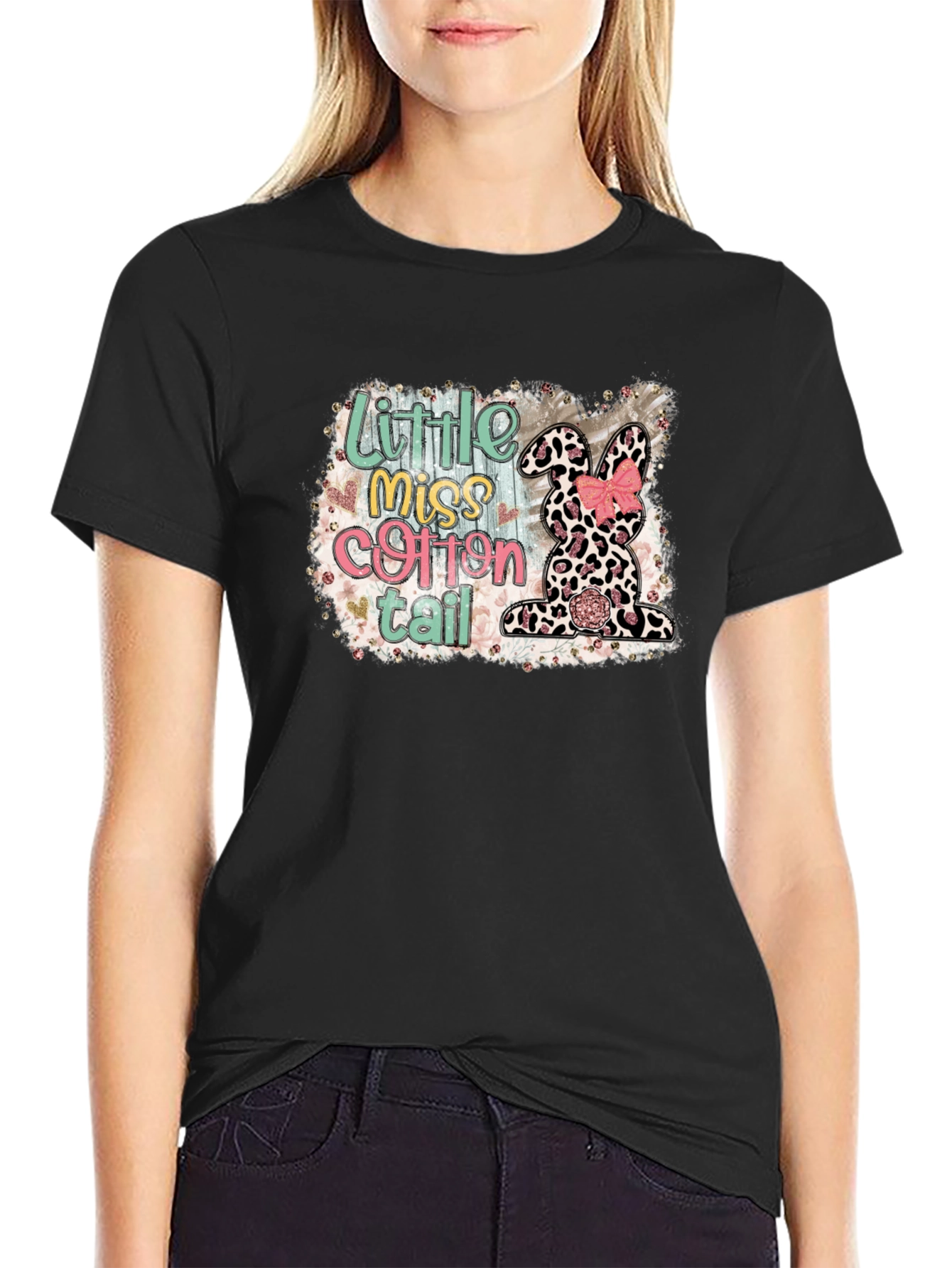 Little Miss Cottontail Easter Bunny T-Shirt