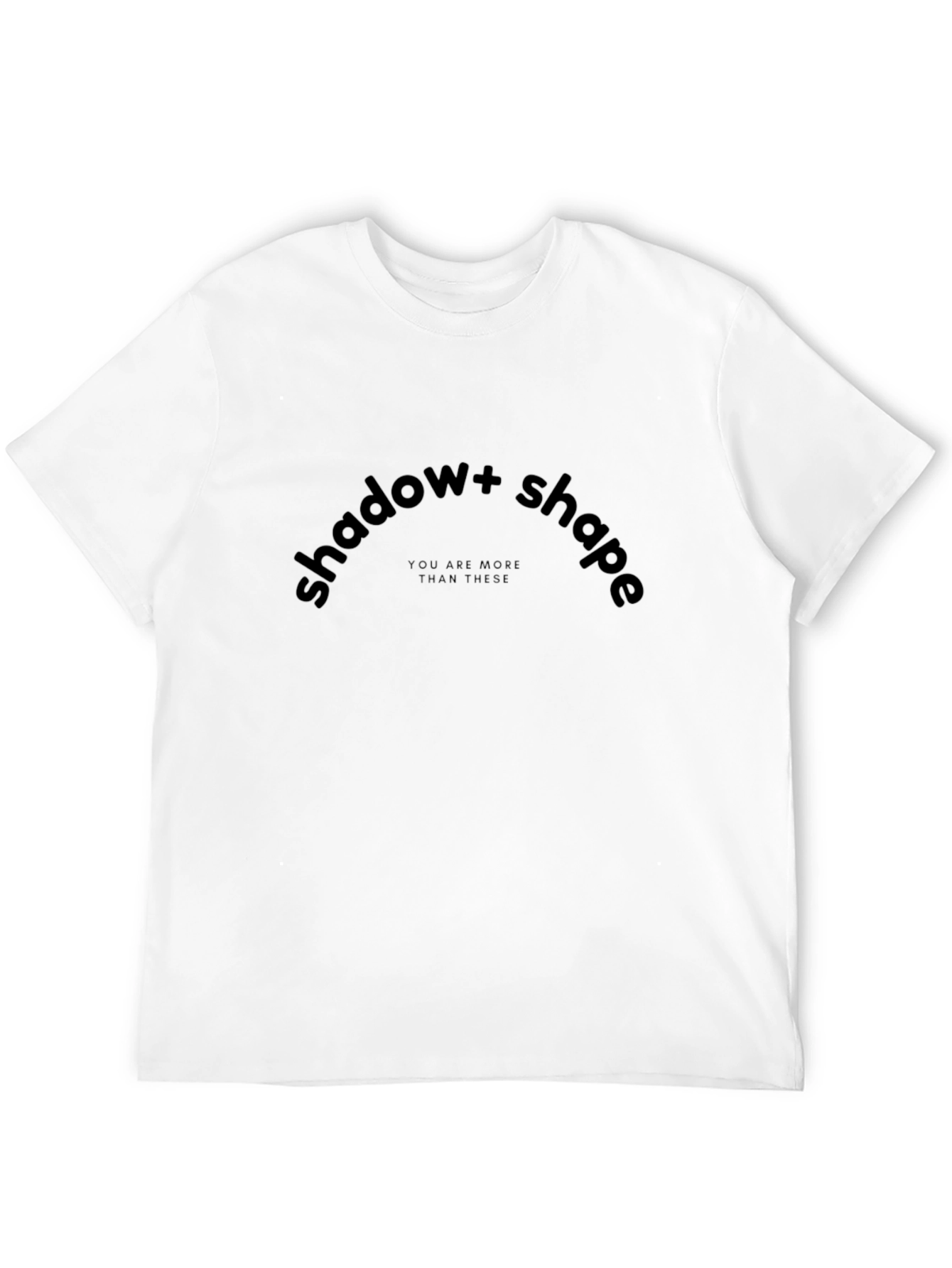 Shadow + Shape Black Graphic Tee