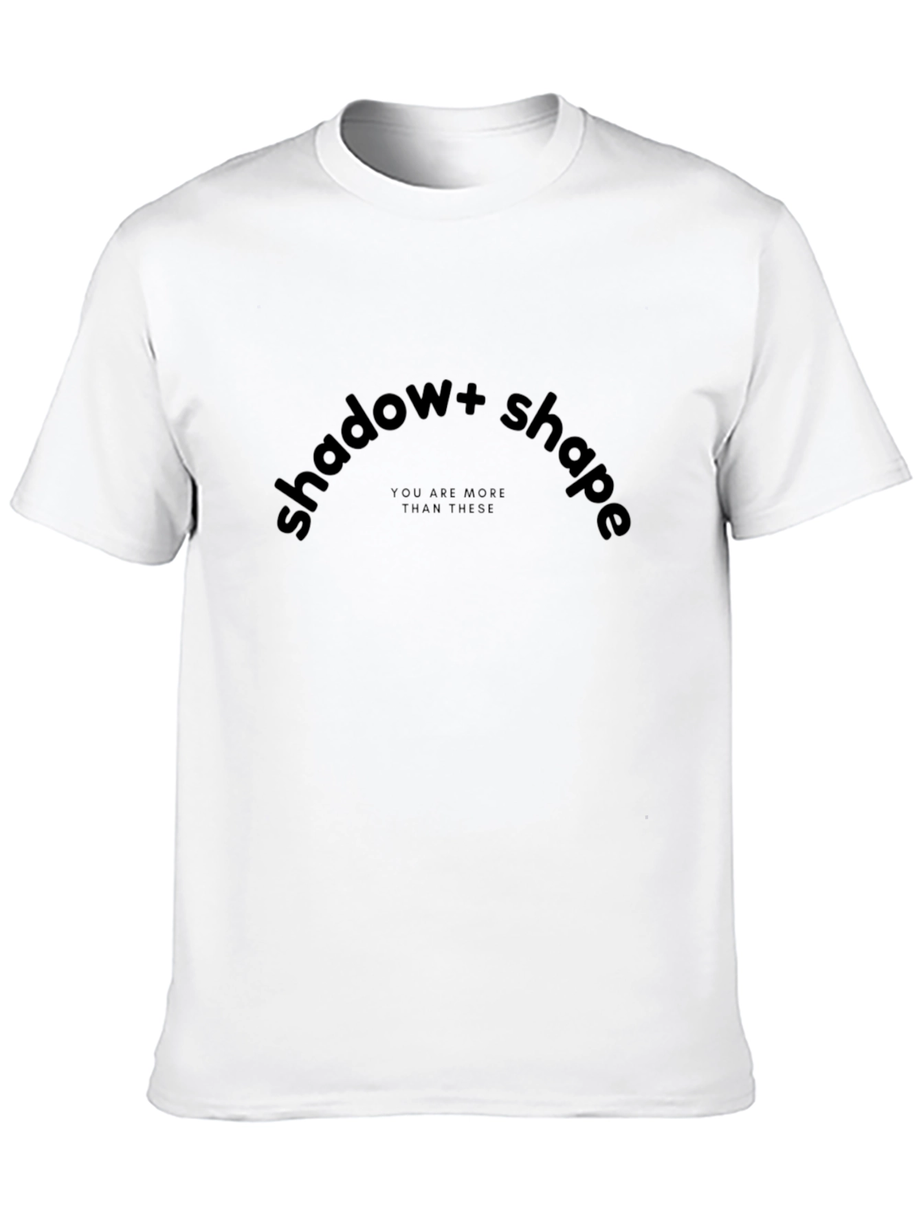 Shadow + Shape Black Graphic Tee