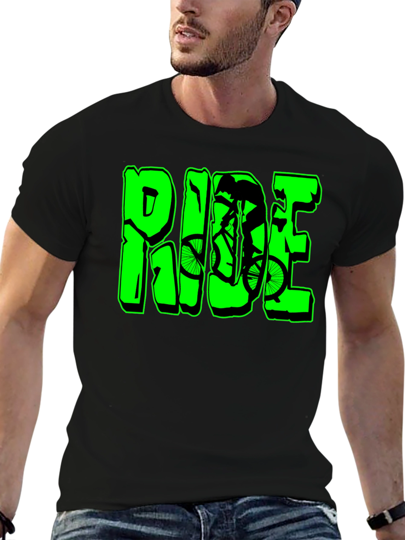 Ride Mountain Bike Graphic Tee - Cool Biker Shirt