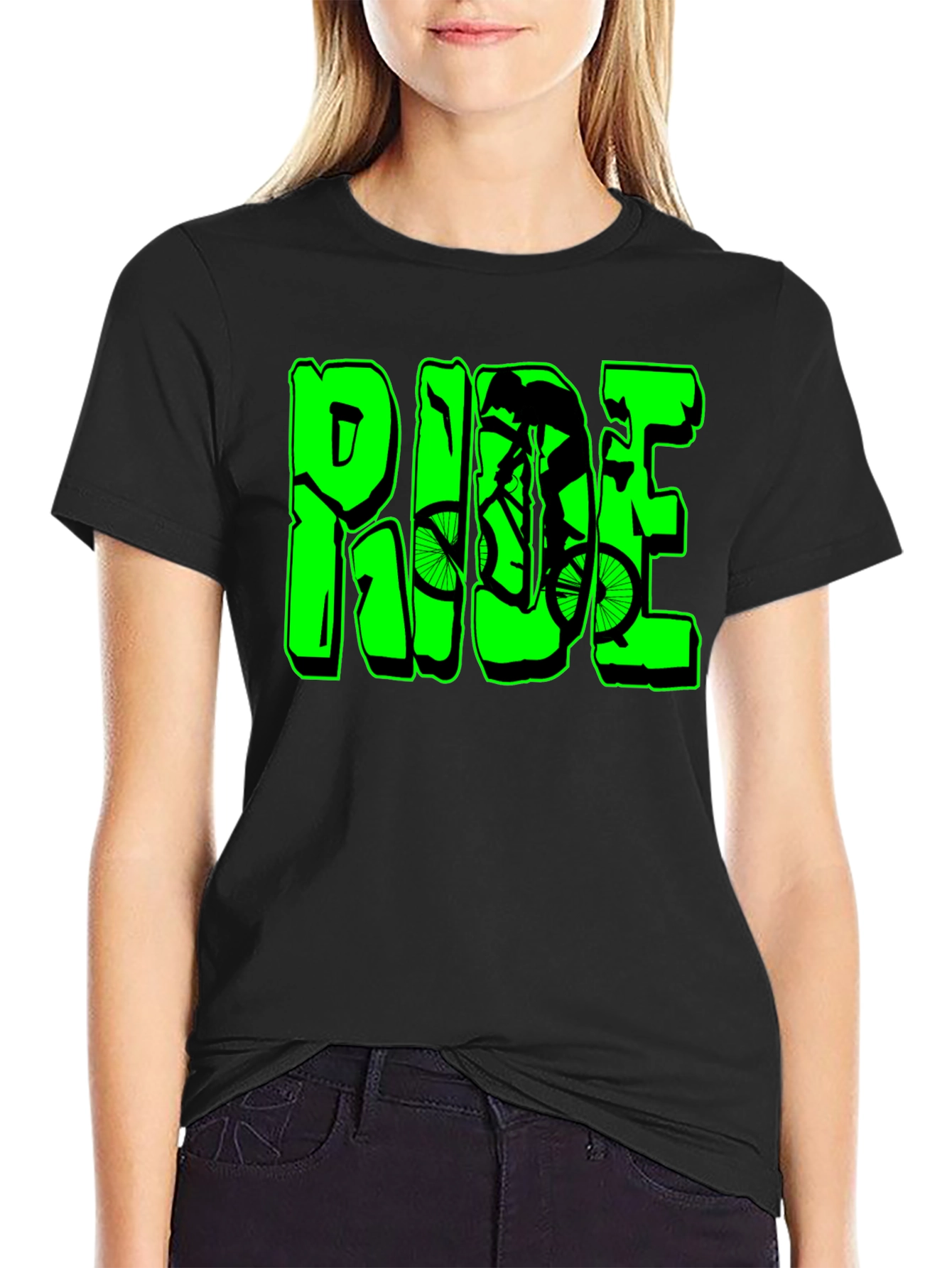 Ride Mountain Bike Graphic Tee - Cool Biker Shirt