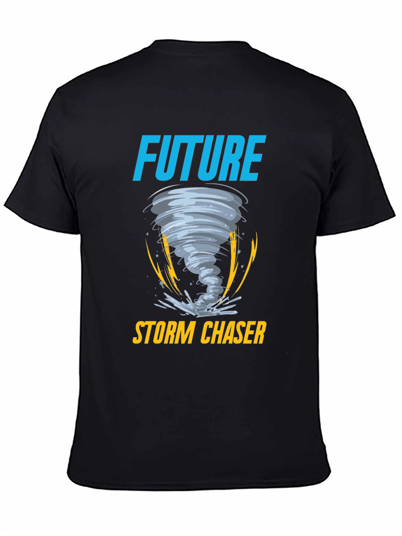 Future Storm Chaser Black Graphic T-Shirt