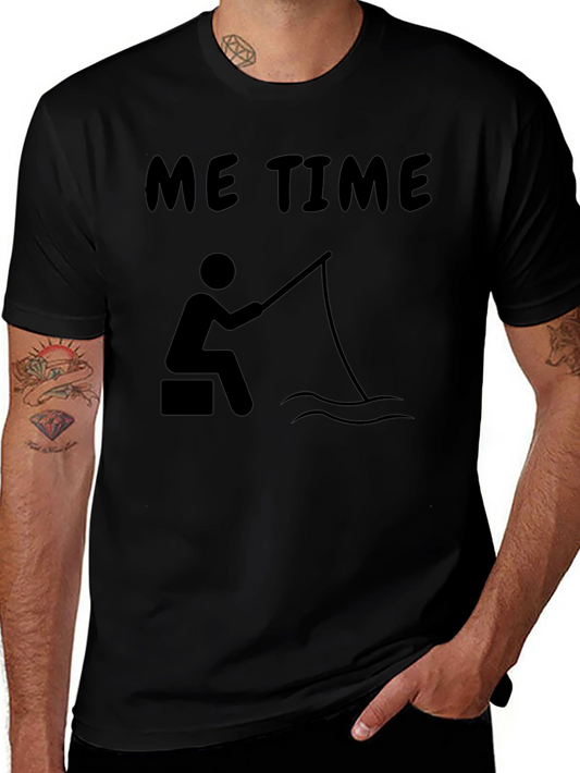Me Time Fishing Graphic Tee - Relaxed Comfort