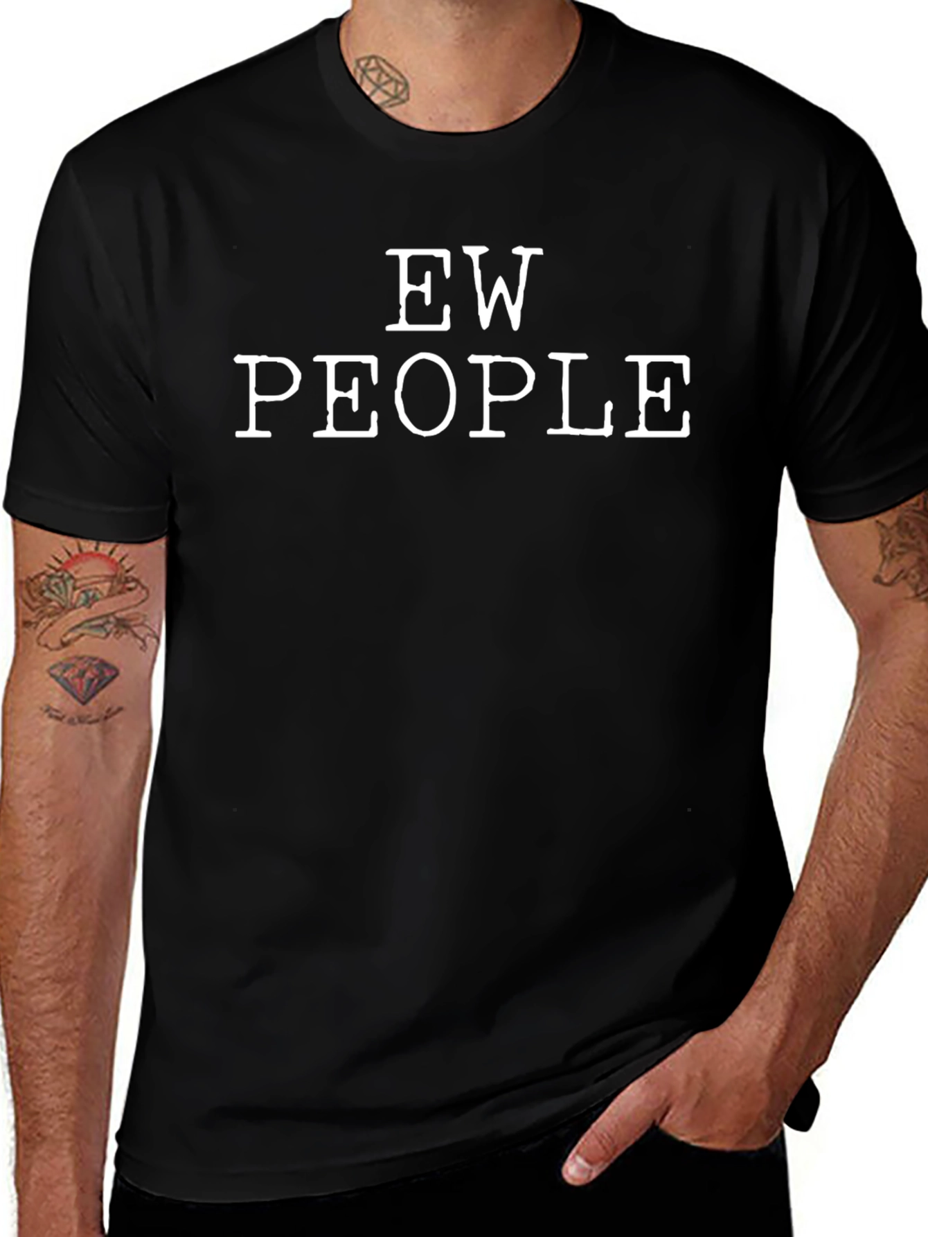 Ew People Graphic Tee - Sarcastic Novelty T-Shirt