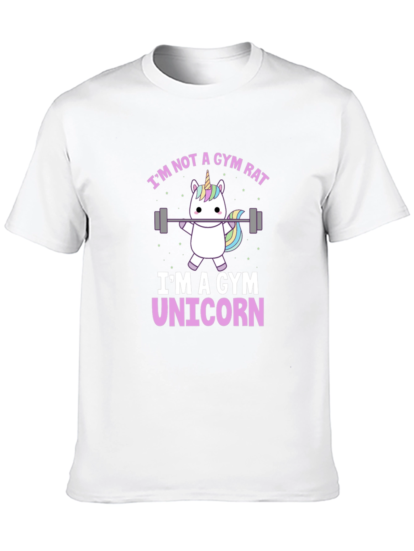 Gym Unicorn Graphic T-Shirt - Black