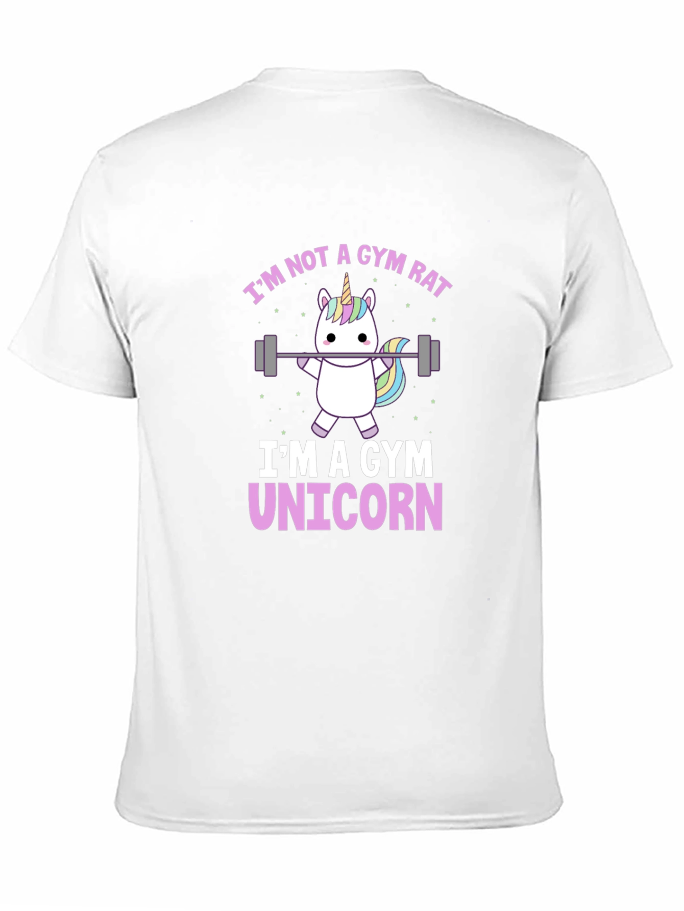 Gym Unicorn Graphic T-Shirt - Black